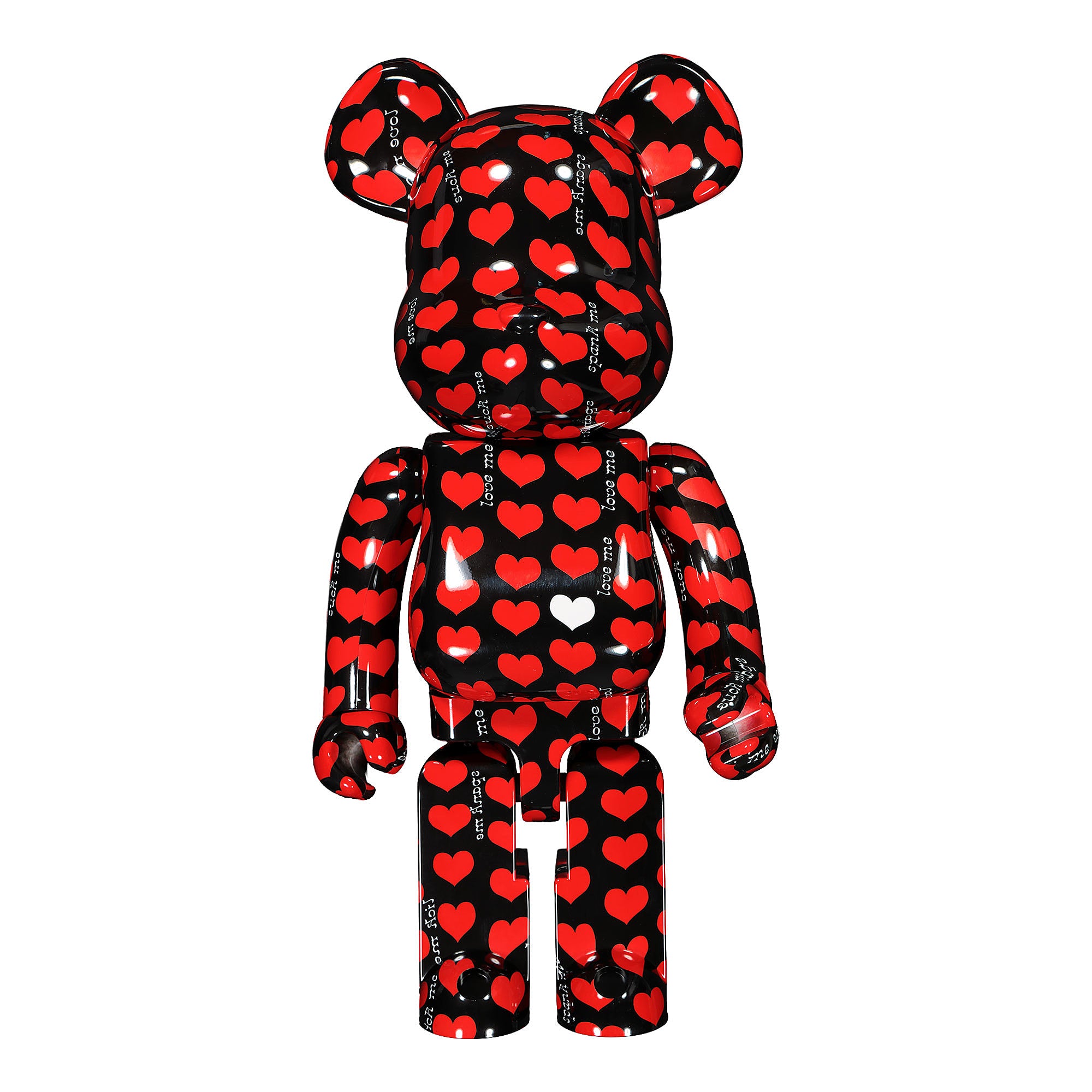 Medicom Be@rbrick Black Heart 1000% Black Collectibles & Toys MDCBBBH1000 | Overkill