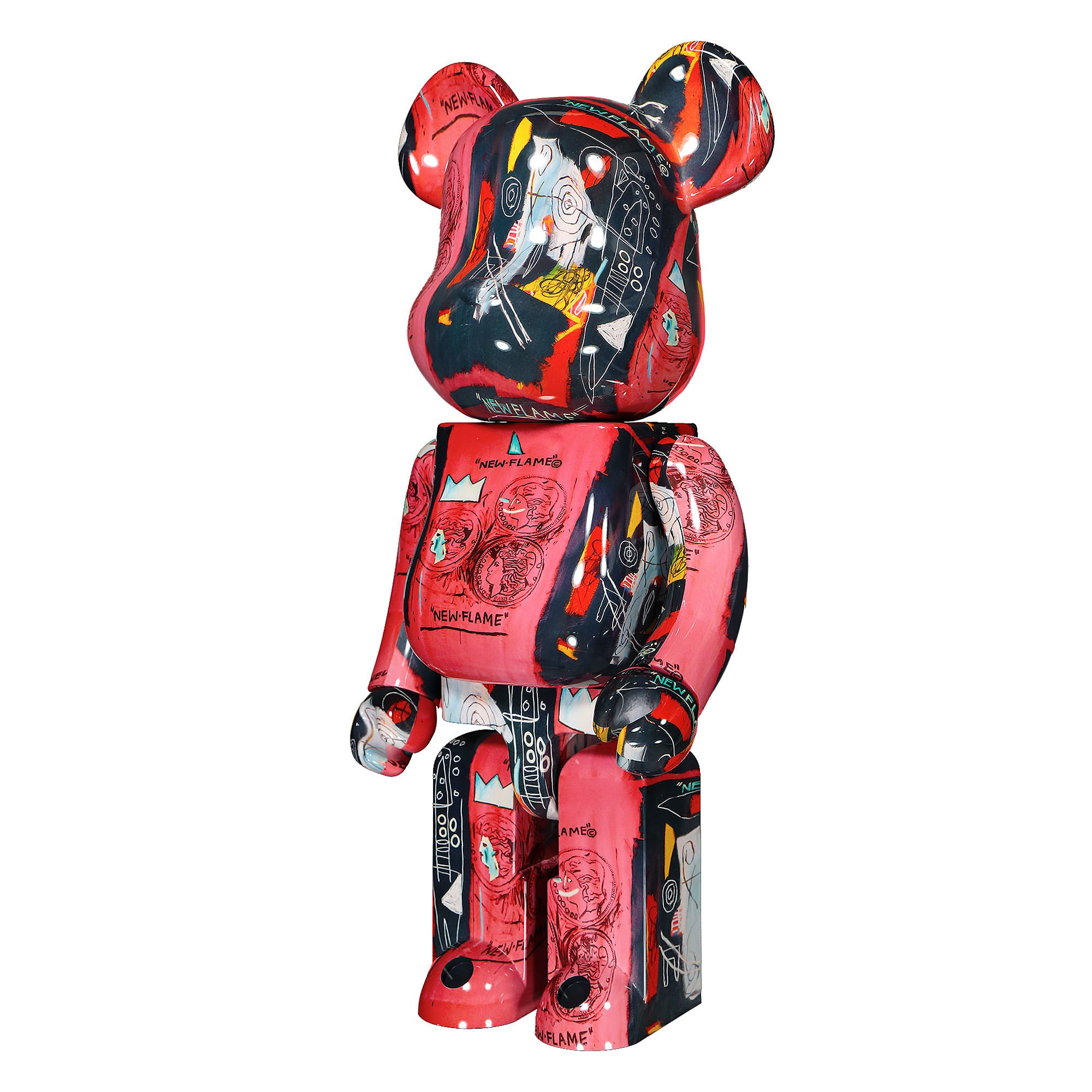 Medicom Be@rbrick Jean Michel Basquiat #1 1000% Multicolor Collectibles & Toys Close-up | Overkill