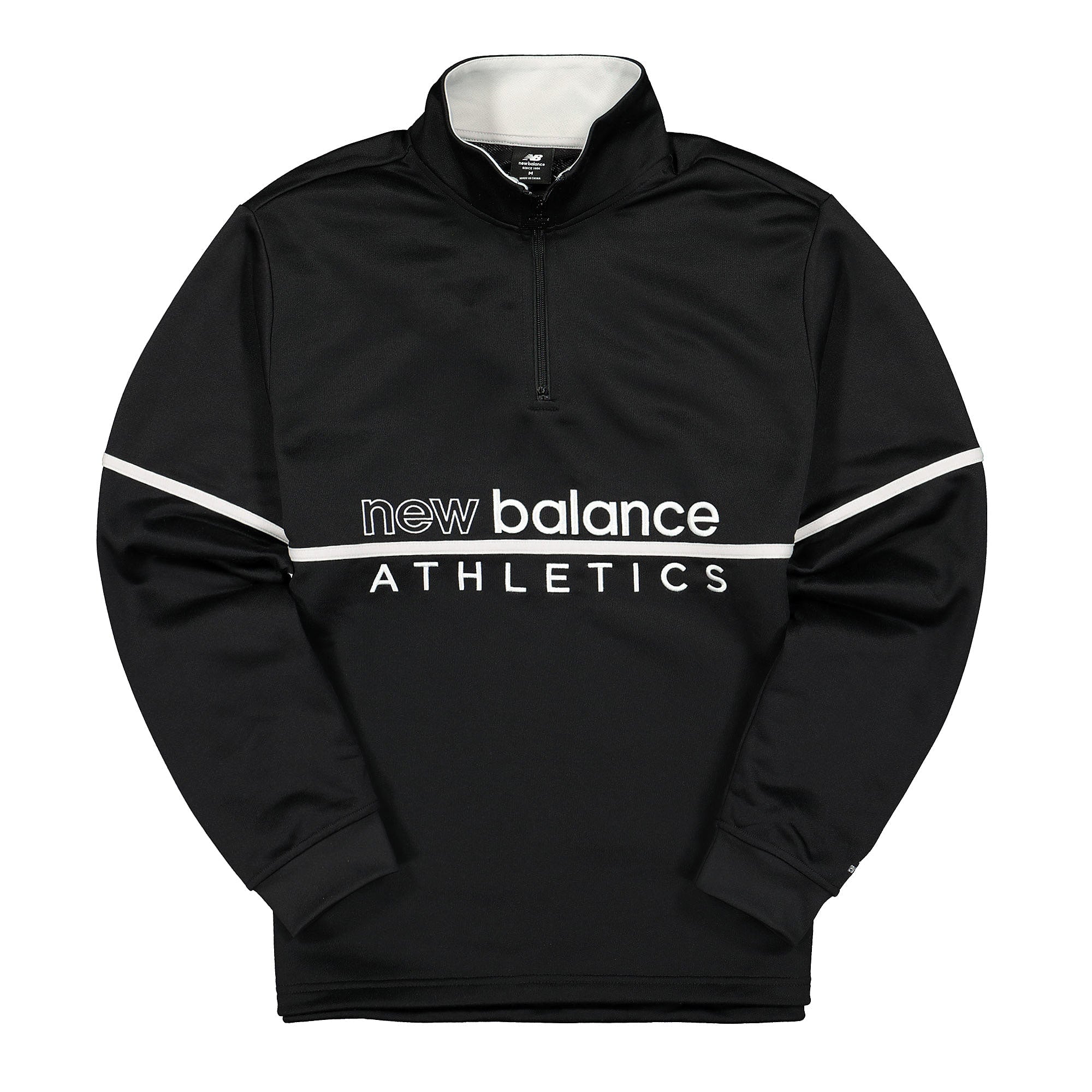 New Balance Athletics Halfzip Track Sweat Black Sweatshirts MT01506BK / 782840-60-8 | Overkill