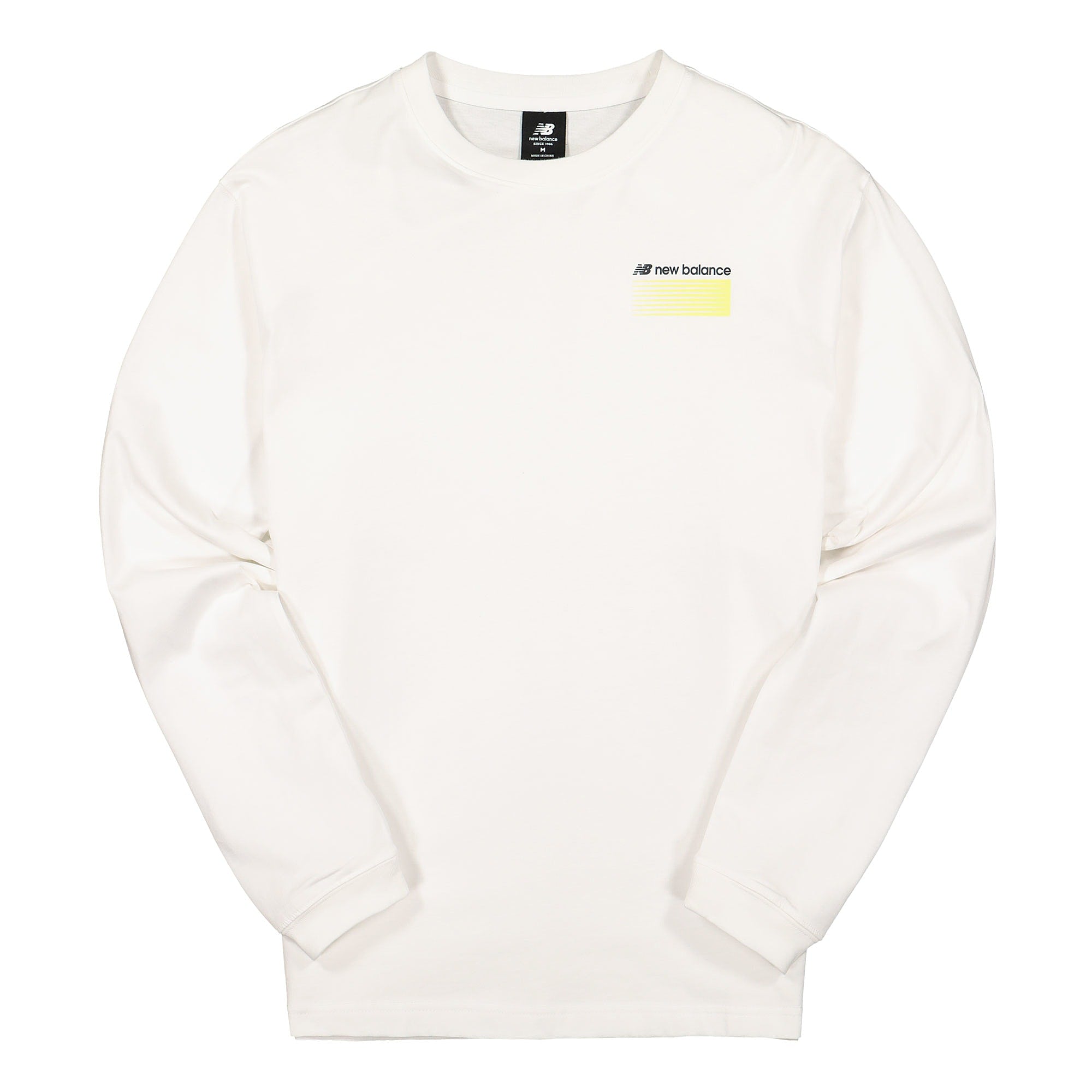 New Balance Sport Style Optiks Longsleeve Tee White Longsleeves MT01537WT / 782750-60-3 | Overkill