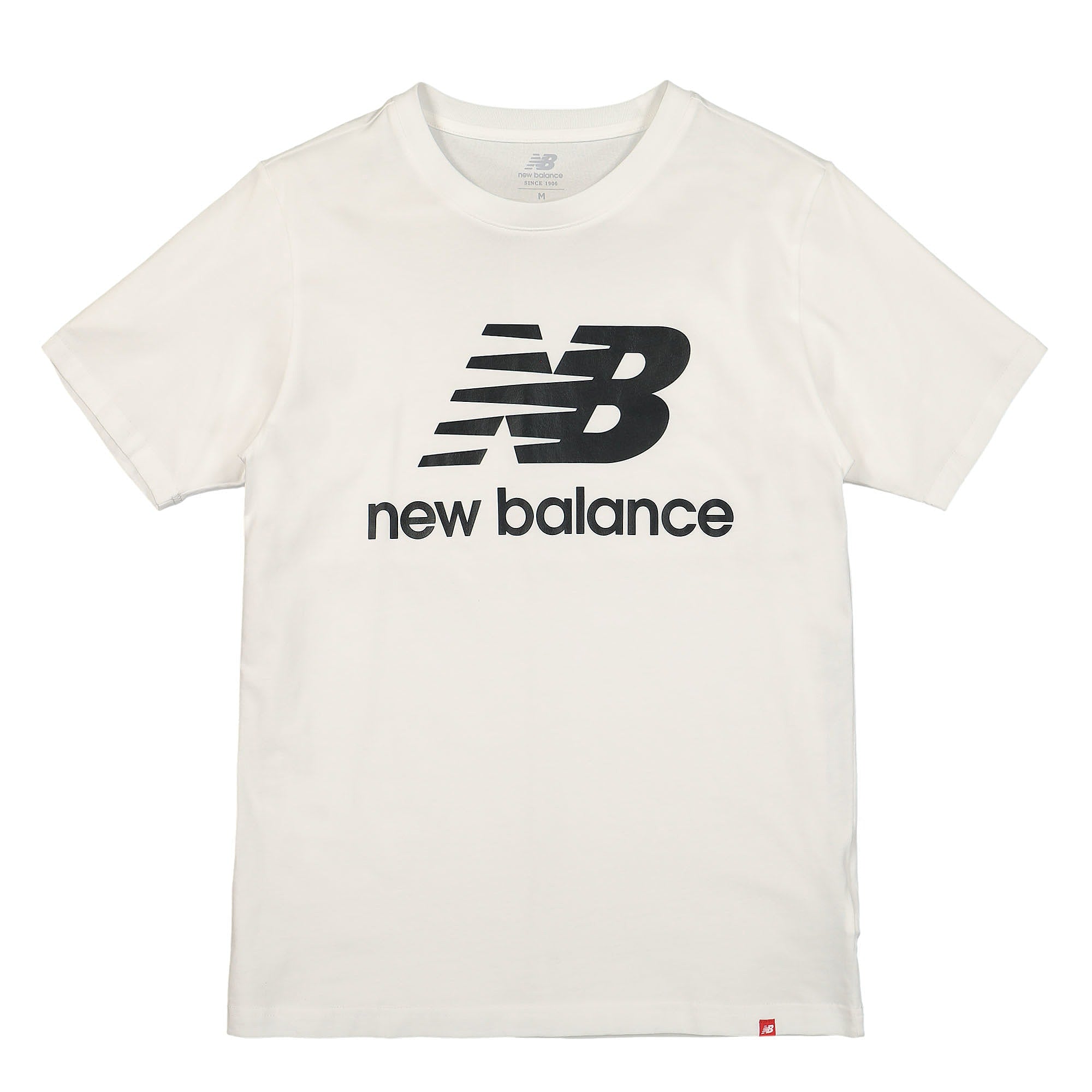 New Balance Essentials Stacked Logo Tee White T-Shirts MT01575 / WT | Overkill