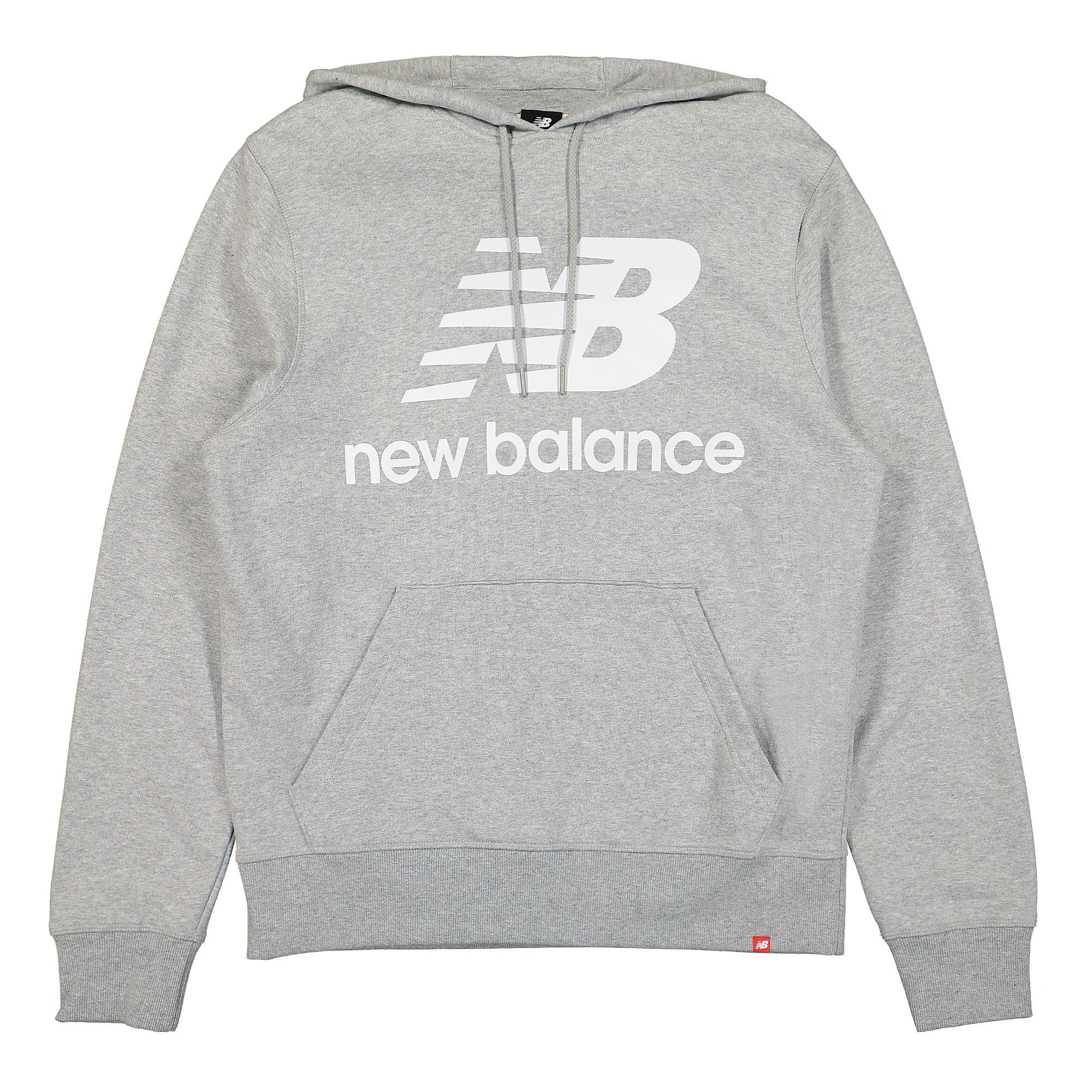 New Balance Essentials Stacked Logo Hoodie Athletic Grey Hoodies MT03558 / AG | Overkill