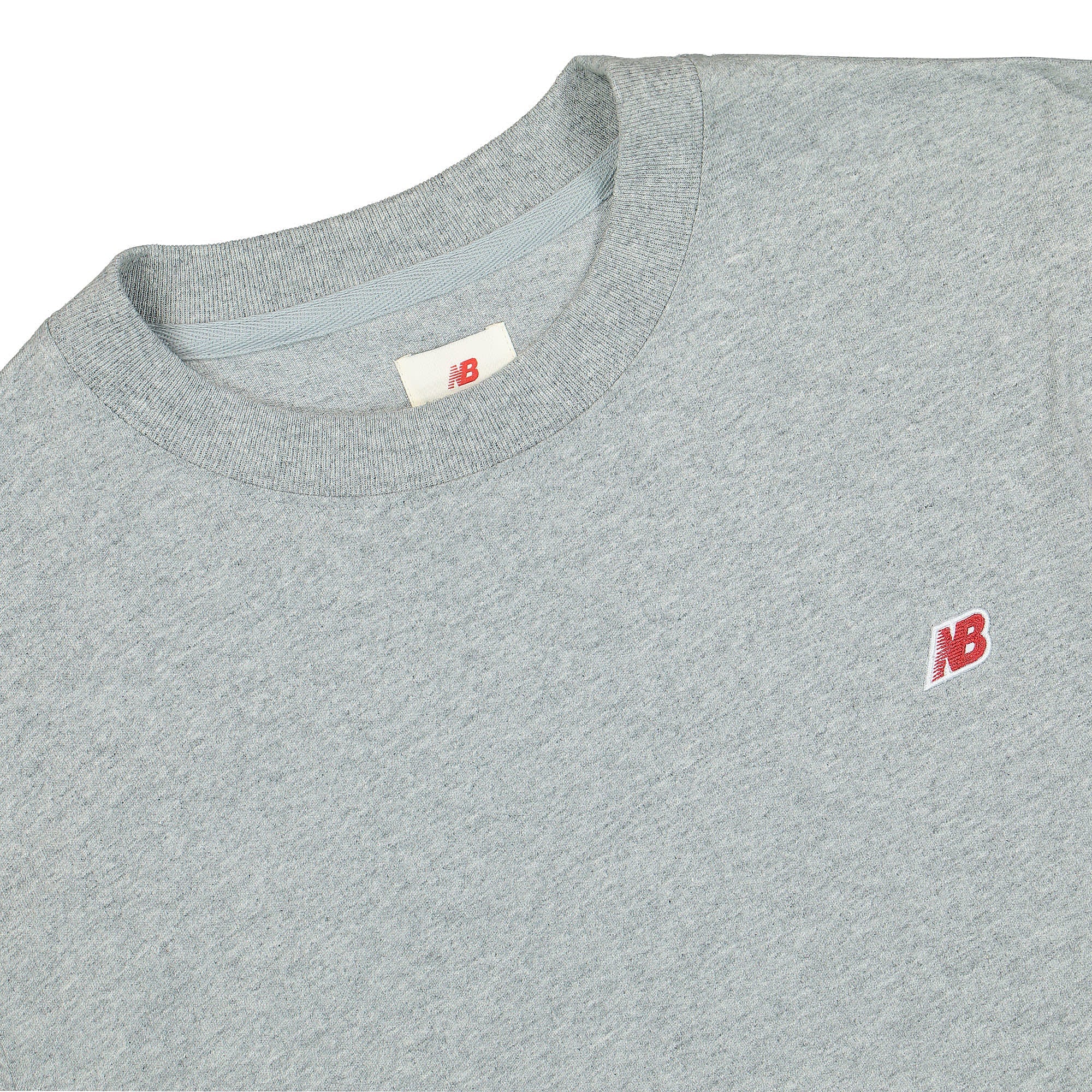New Balance Made In USA Long Sleeve Tee Grey Longsleeves Close-up | Overkill