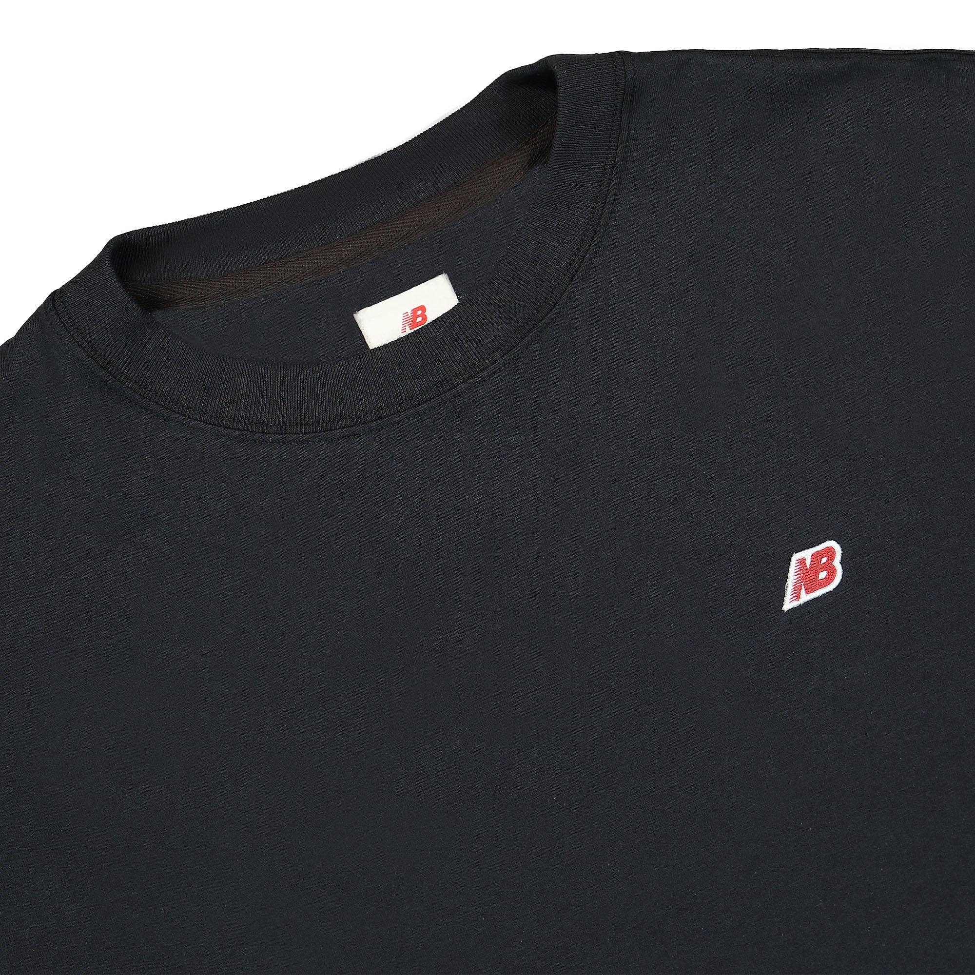 New Balance Made In USA Long Sleeve Tee Black Longsleeves Close-up | Overkill