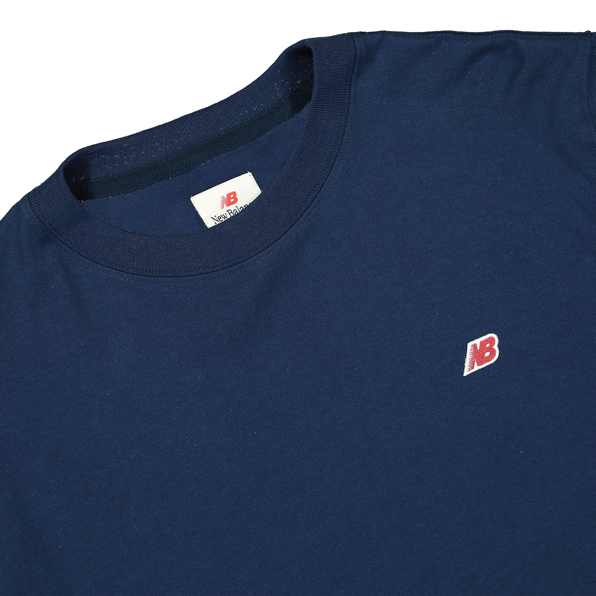 New Balance Made In USA Long Sleeve Tee Blue T-Shirts Close-up | Overkill