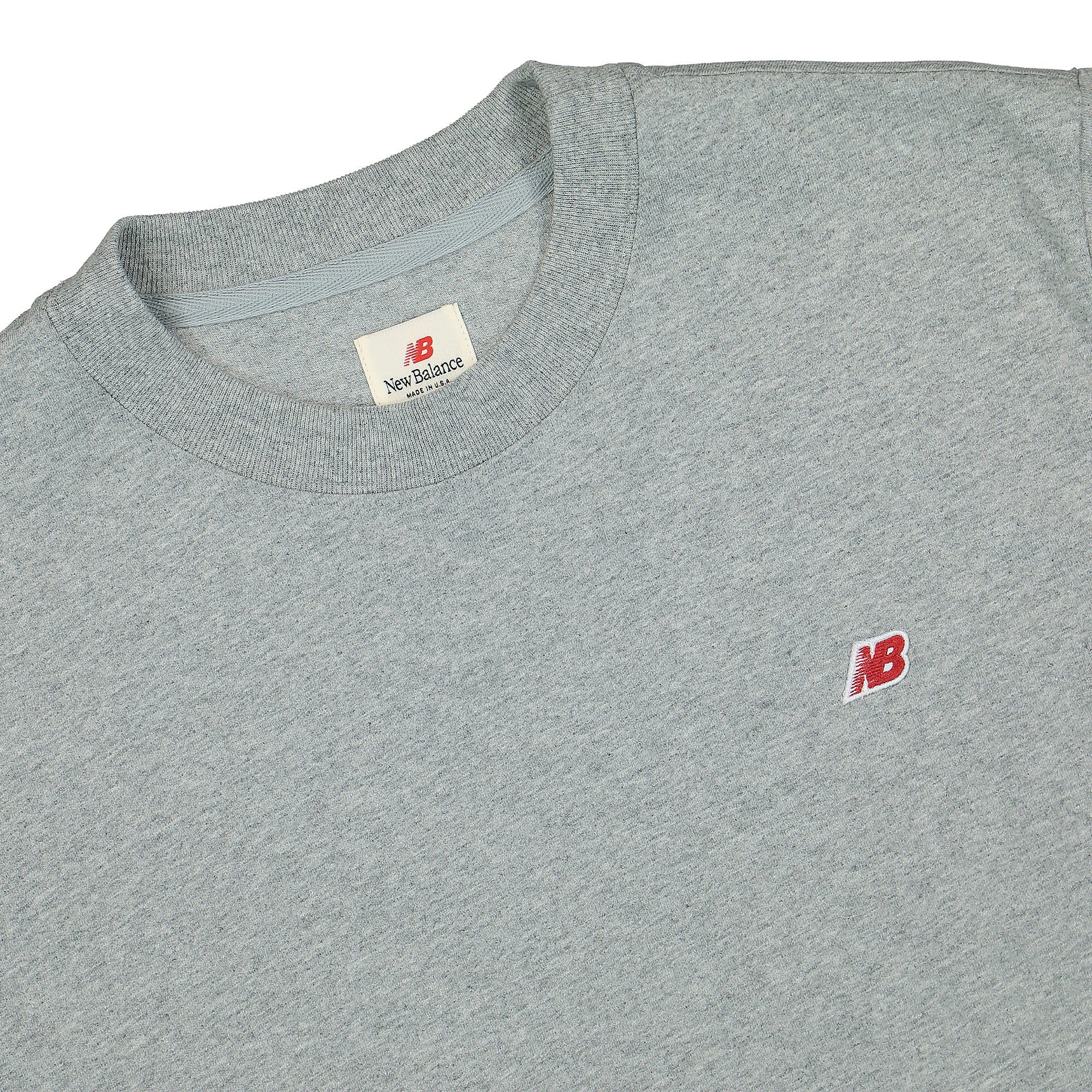 New Balance Made In USA Tee Grey T-Shirts Close-up | Overkill