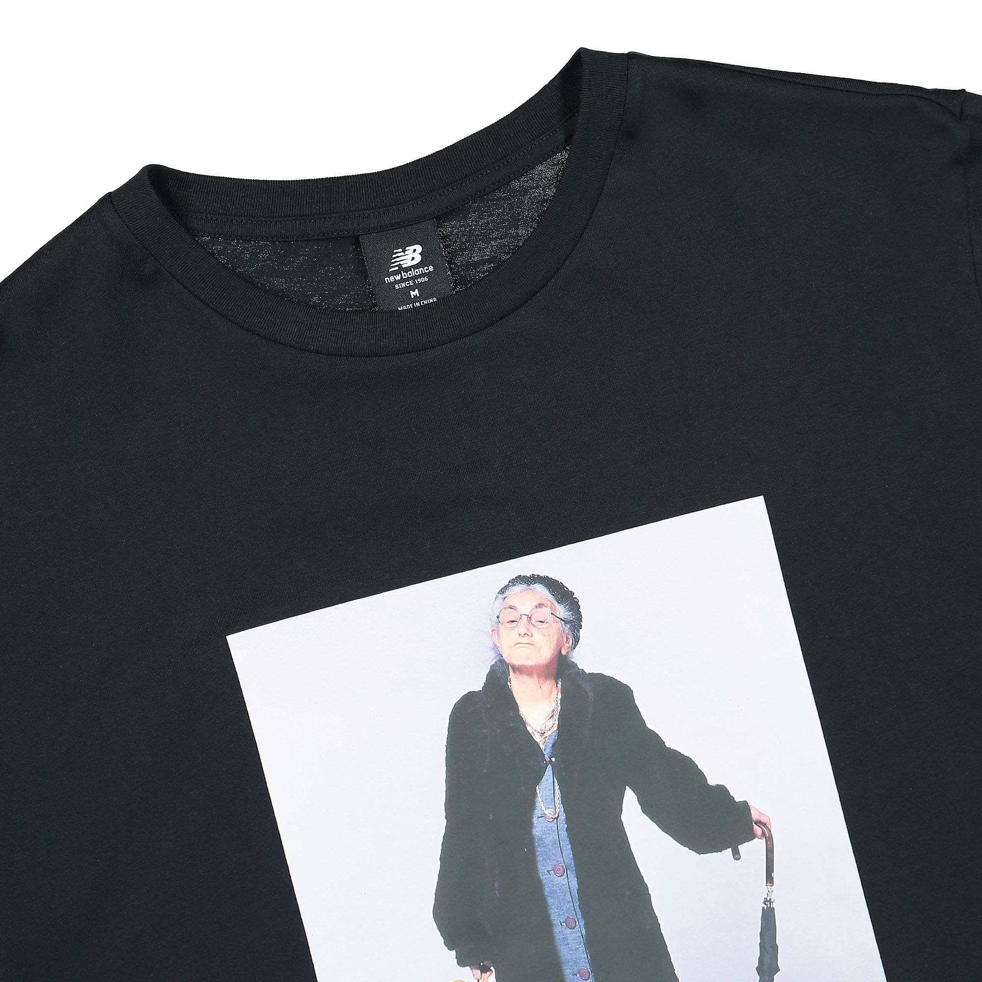 New Balance Grandma Tee Black T-Shirts Close-up | Overkill