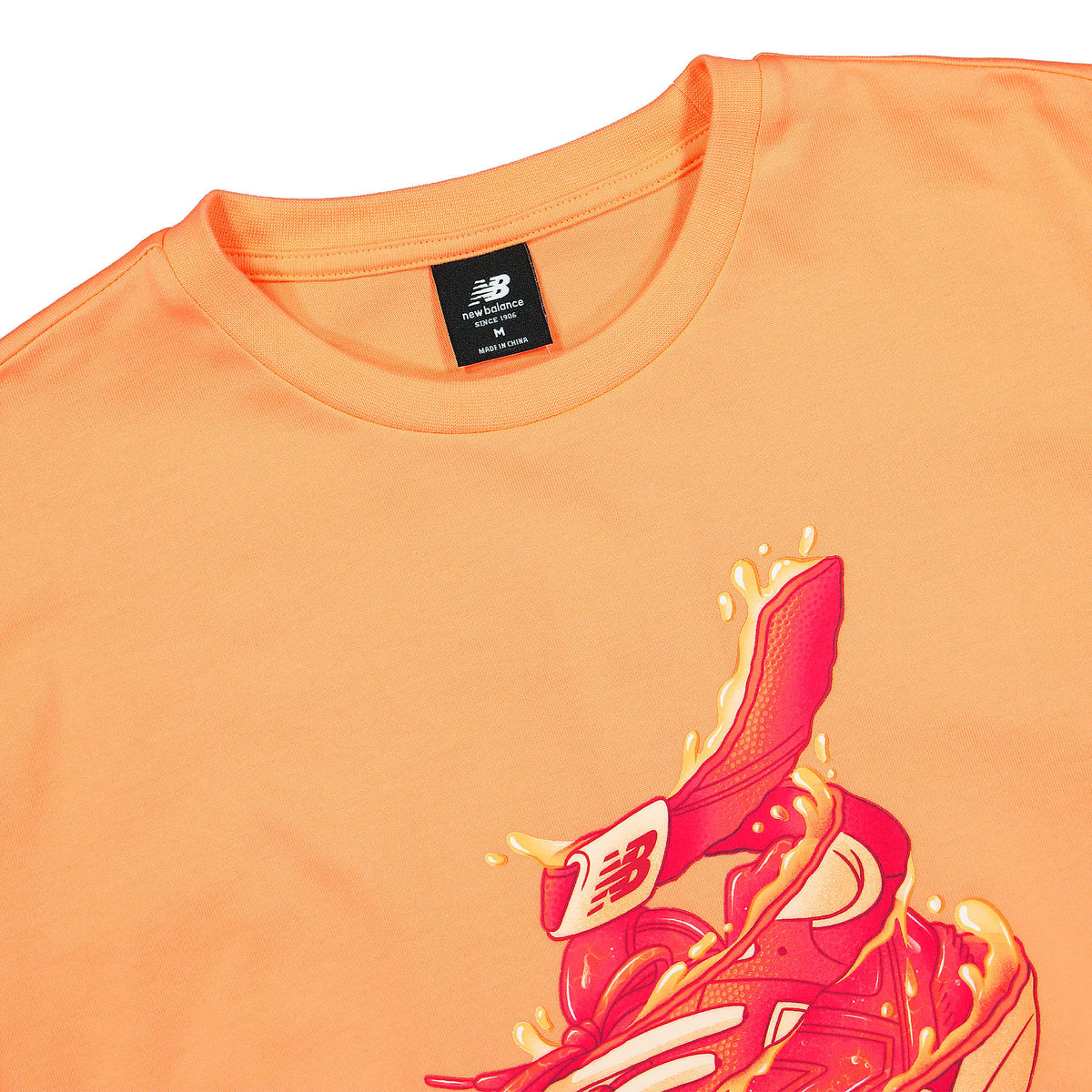 New Balance Artist Pack Kody Mason Tee 1 Peach Glaze T-Shirts Close-up | Overkill