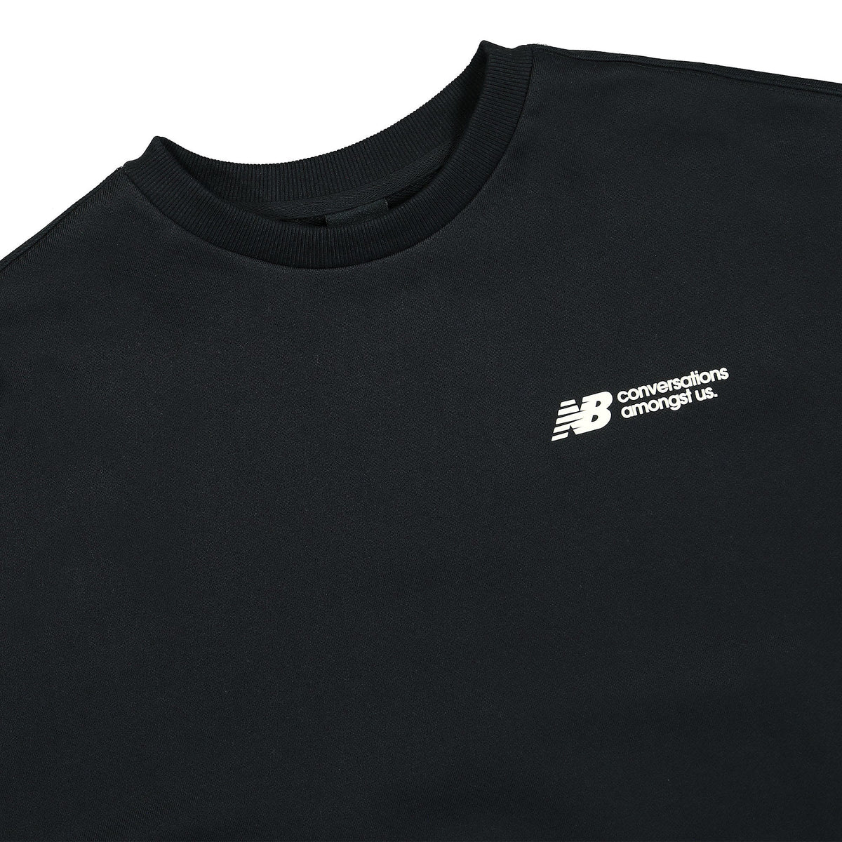 New Balance Conversations Amongst Us Crewneck Black Sweatshirts Material | Overkill