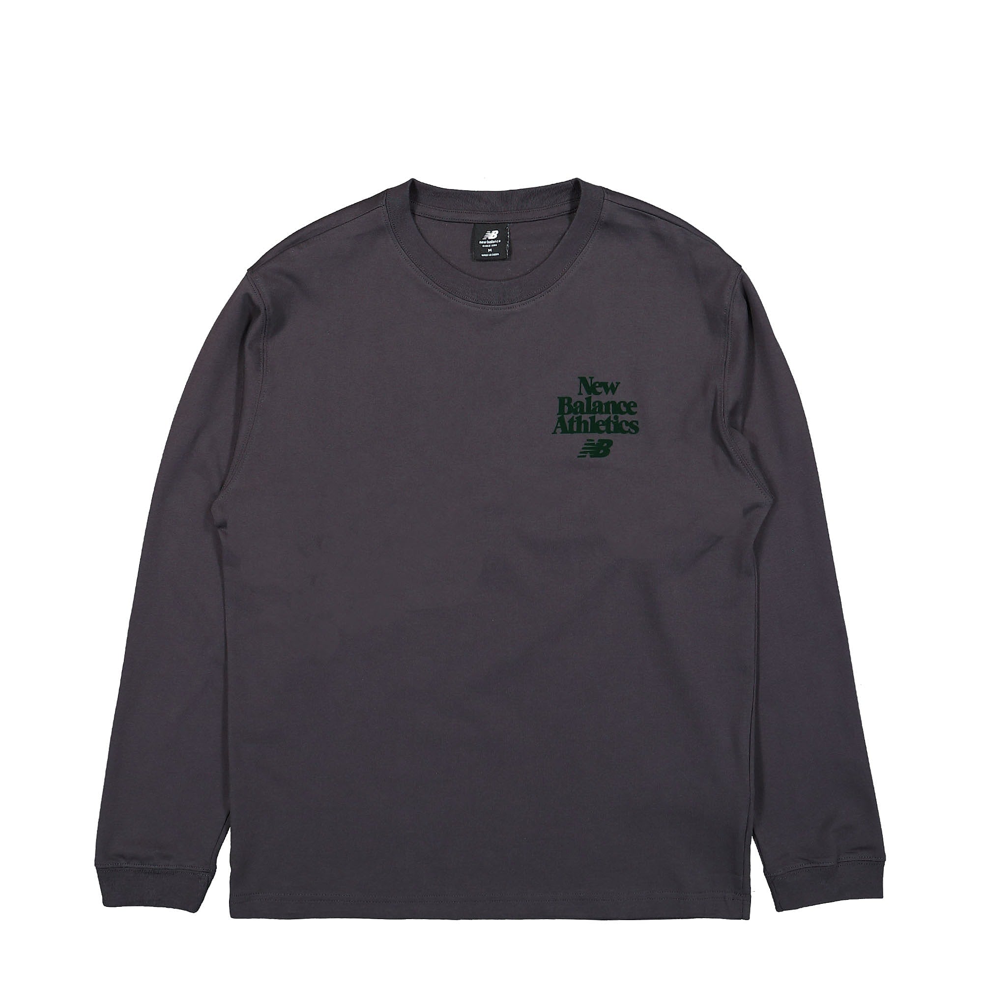 New Balance Athletics 70s Run Long Sleeve Graphic Tee Phantom Sweatshirts MT23560 | Overkill