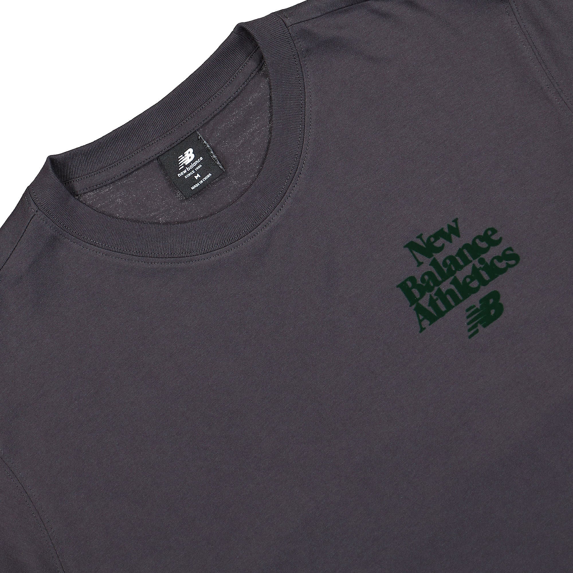 New Balance Athletics 70s Run Long Sleeve Graphic Tee Phantom Sweatshirts Close-up | Overkill