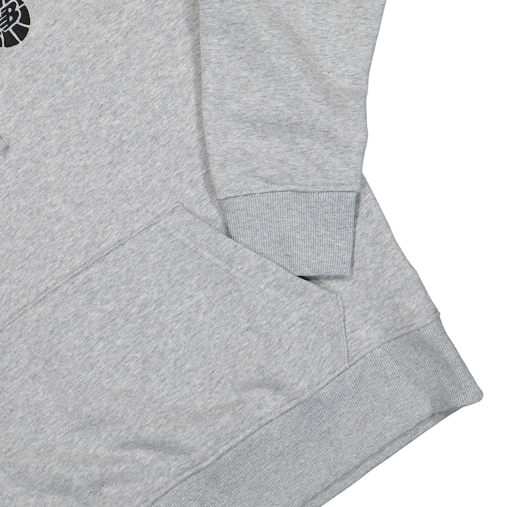 New Balance Hoops Fundamentals Hoodie Athletic Grey Hoodies Detailfoto | Overkill