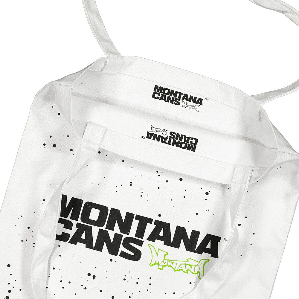 Montana Cotton Bag Typo Logo Stars White Shoulder & Cross Body Bags Close-up | Overkill