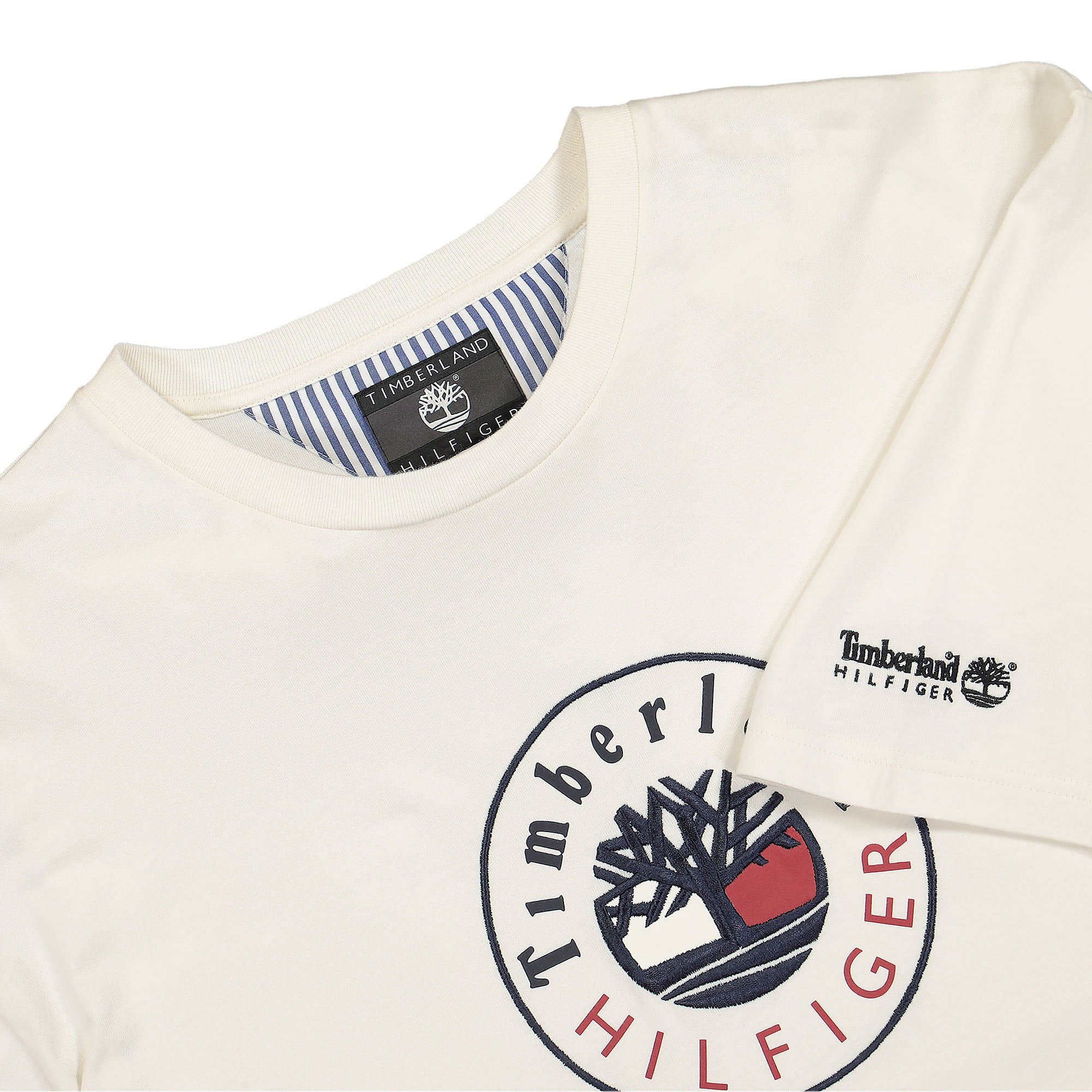 Timberland Ri Logo T-Shirt Ivory T-Shirts Close-up | Overkill