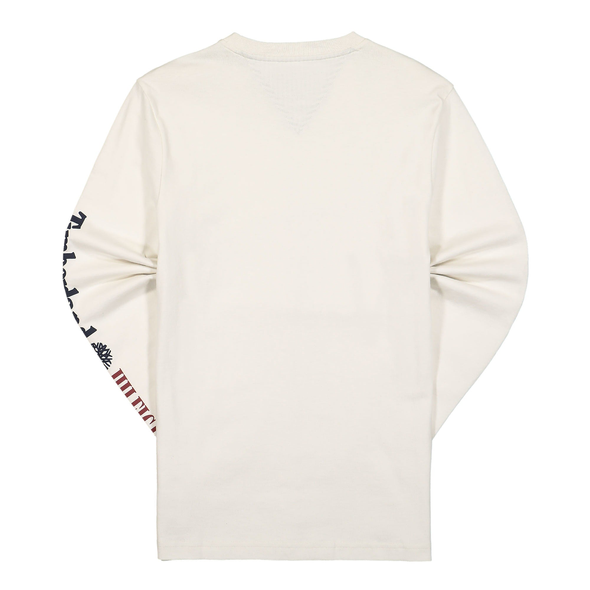 Timberland Ri Logo Long Sleeve Ivory Longsleeves Material | Overkill