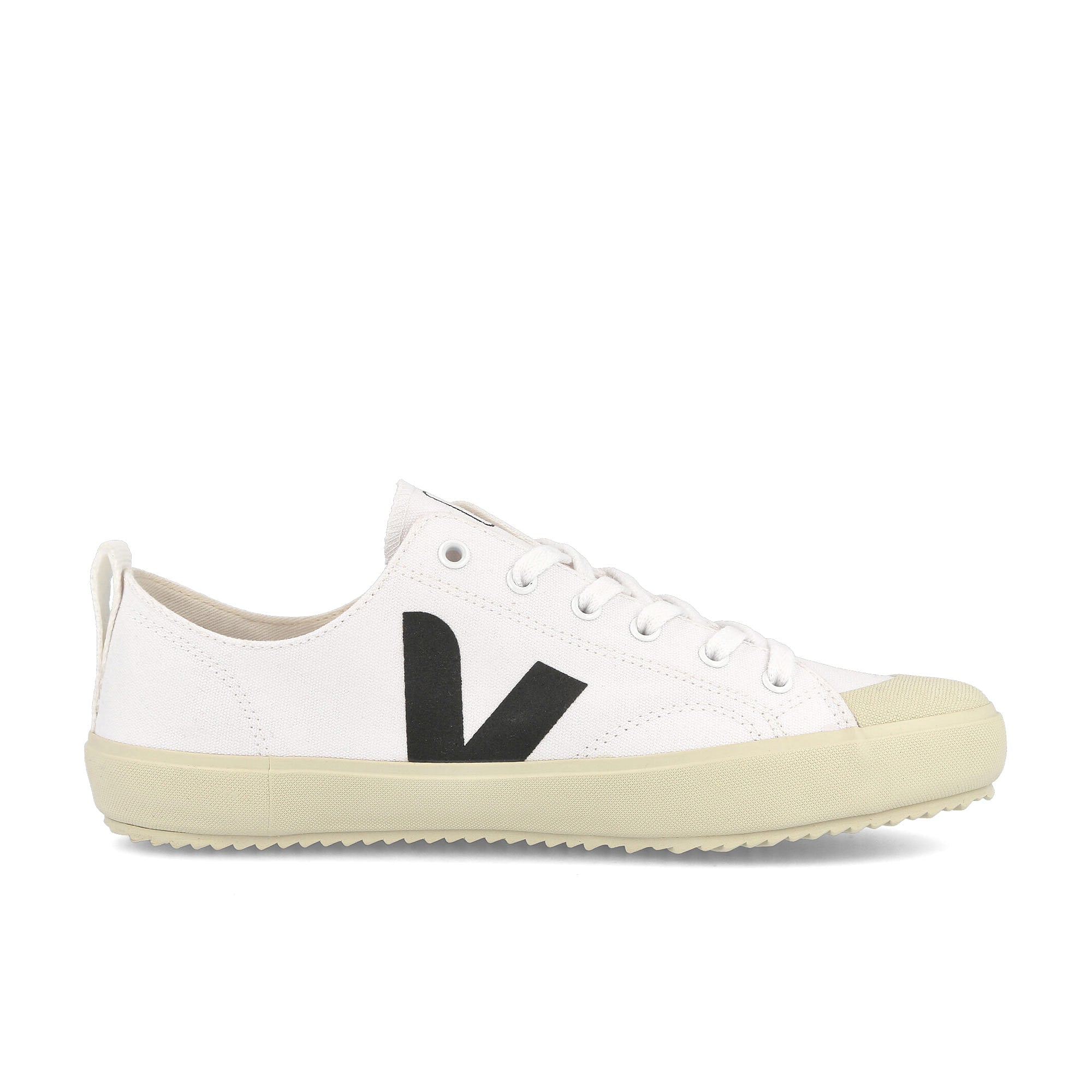 Veja wmns nova canvas White-Black Low Top Sneakers Silhouette | Overkill