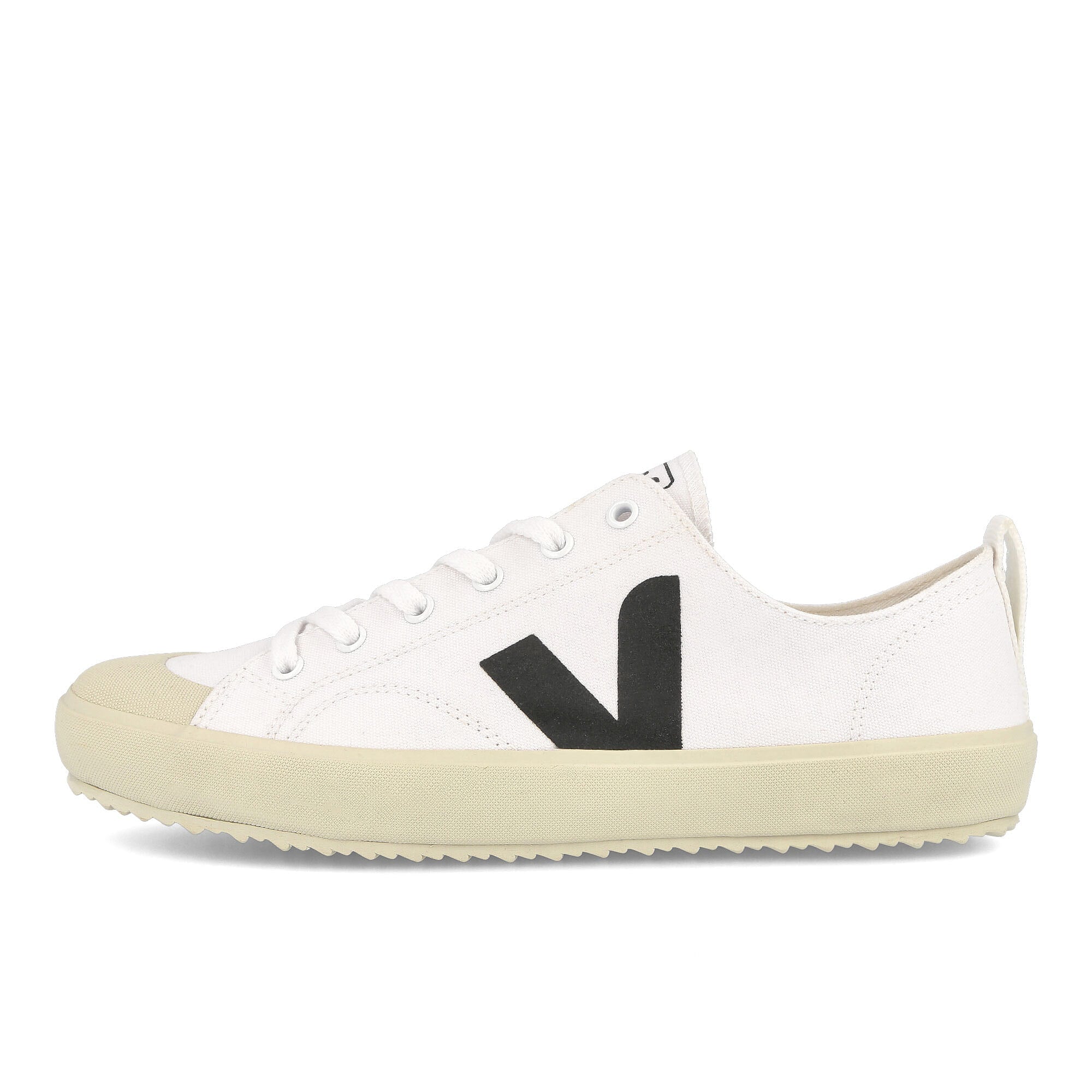 Veja nova canvas White-Black Low Top Sneakers NA011537B | Overkill