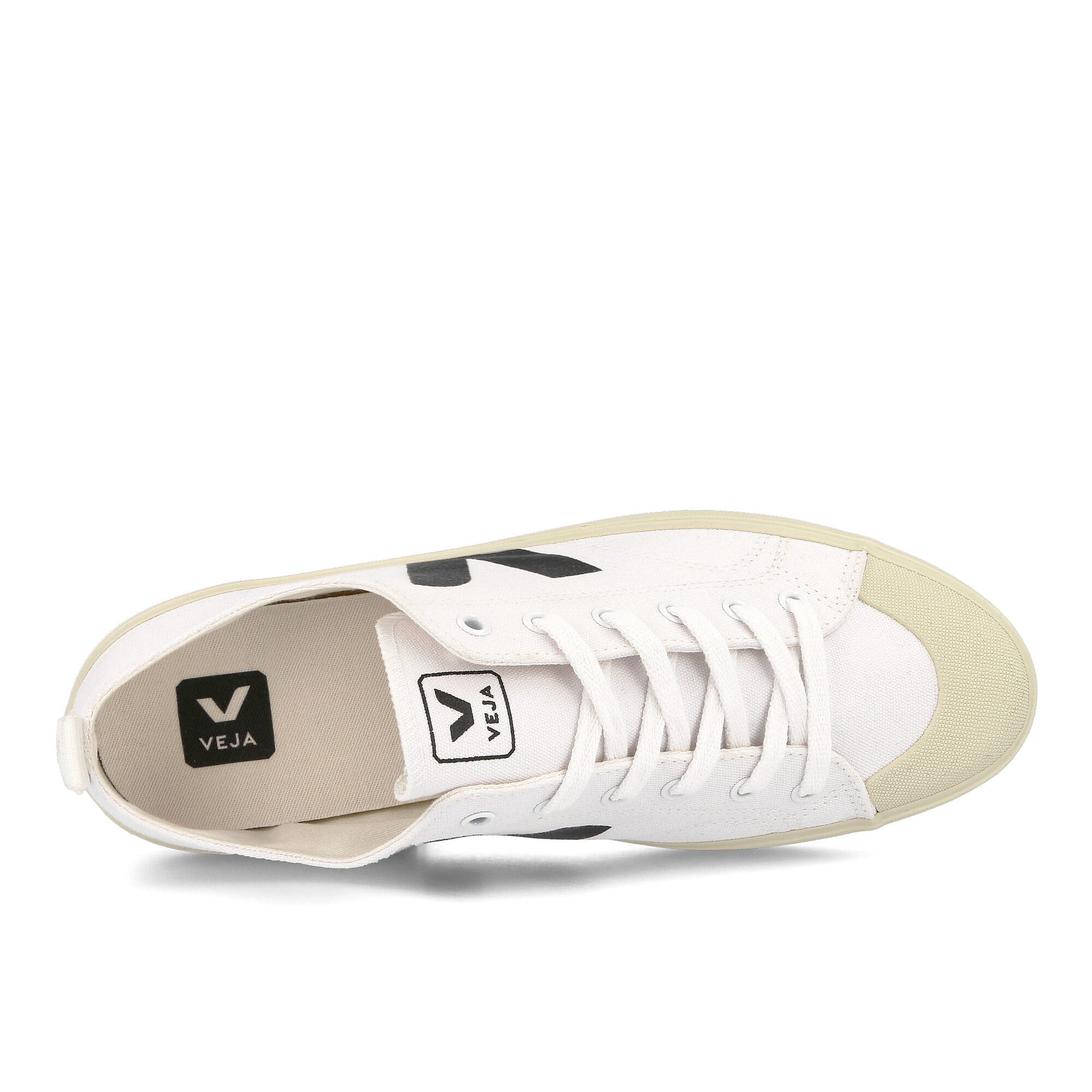 Veja nova canvas White-Black Low Top Sneakers Detailfoto | Overkill