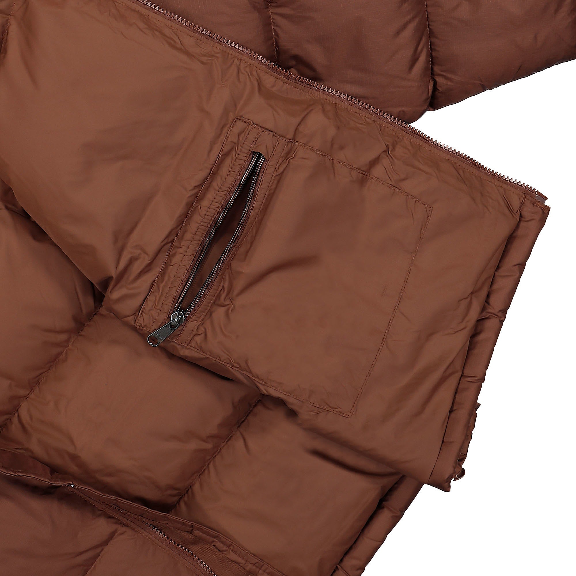The North Face 1996 Retro Nuptse Jacket Dark Oak Puffer Jackets Detail view 1 | Overkill