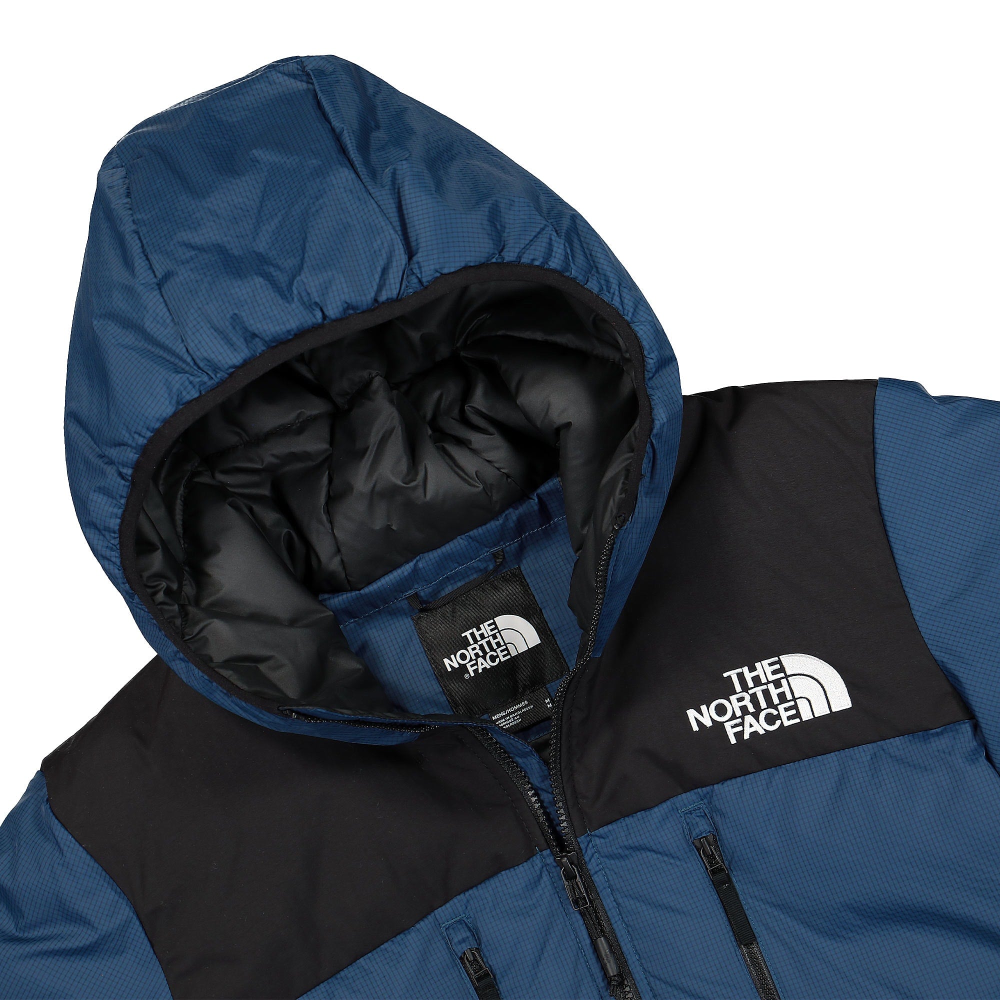 The North Face Himalayan Light Down Hood Montery Blue Hoodies Close-up | Overkill