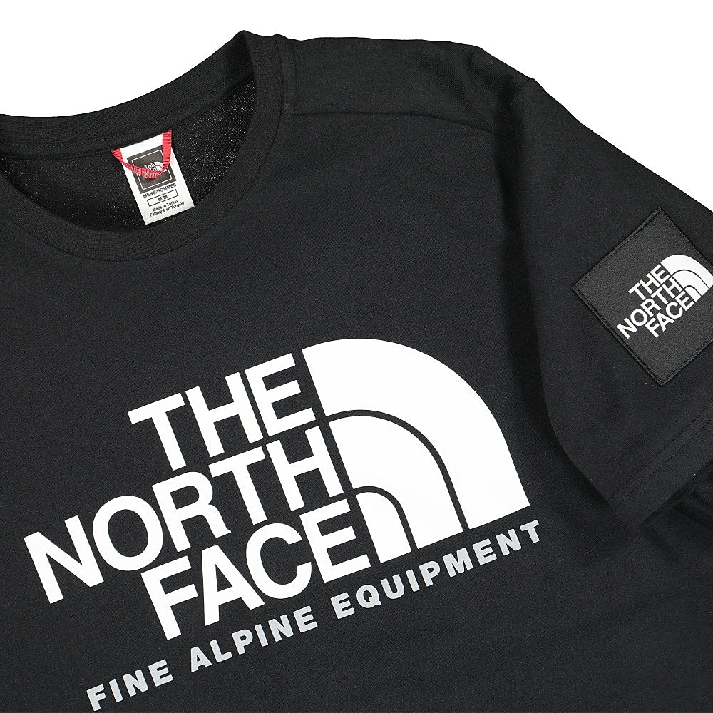 The North Face SS Fine Alp Tee 2 Black T-Shirts Close-up | Overkill
