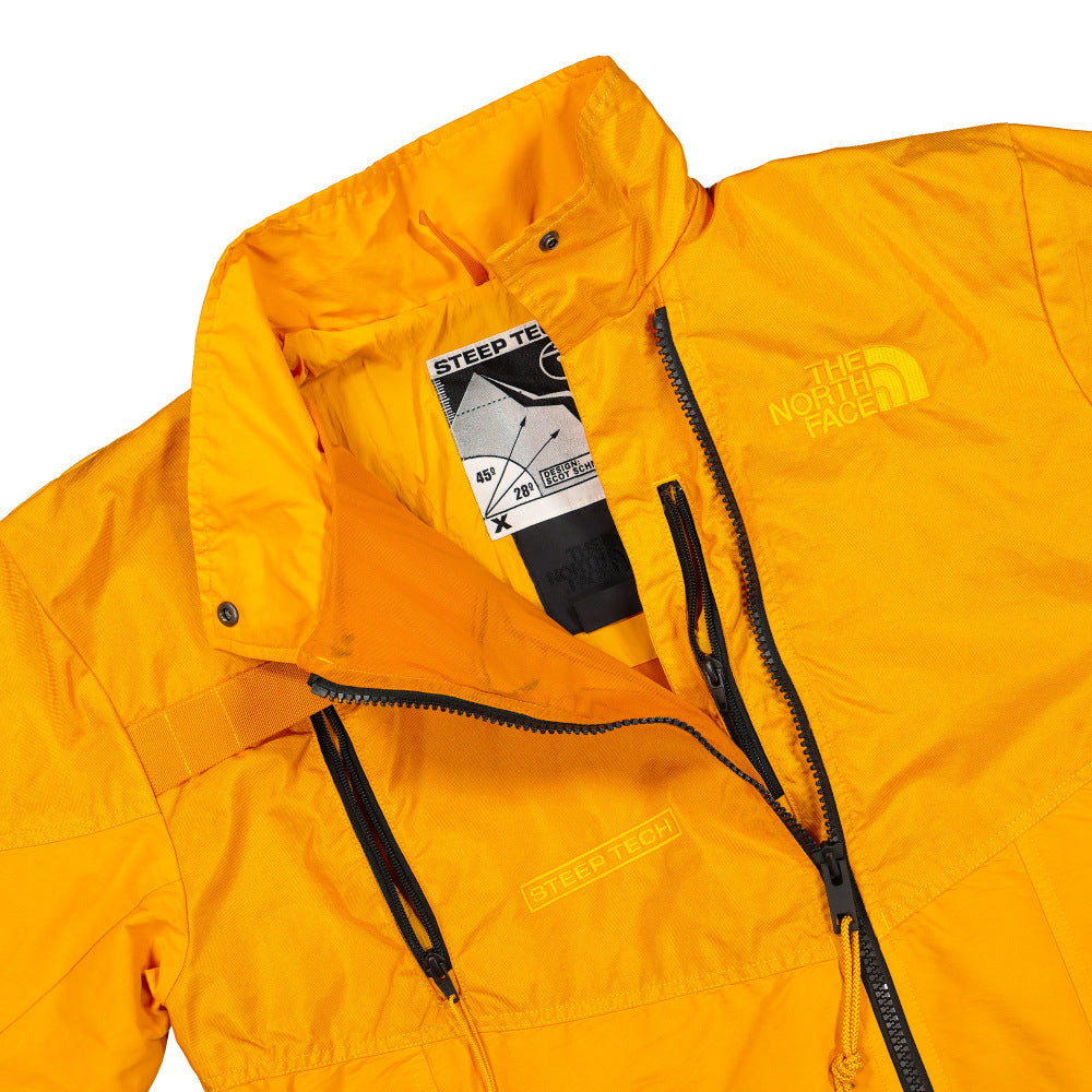 The North Face steep tech black series garment dye jacket Summit Gold / TNF Black Jackets Close-up | Overkill