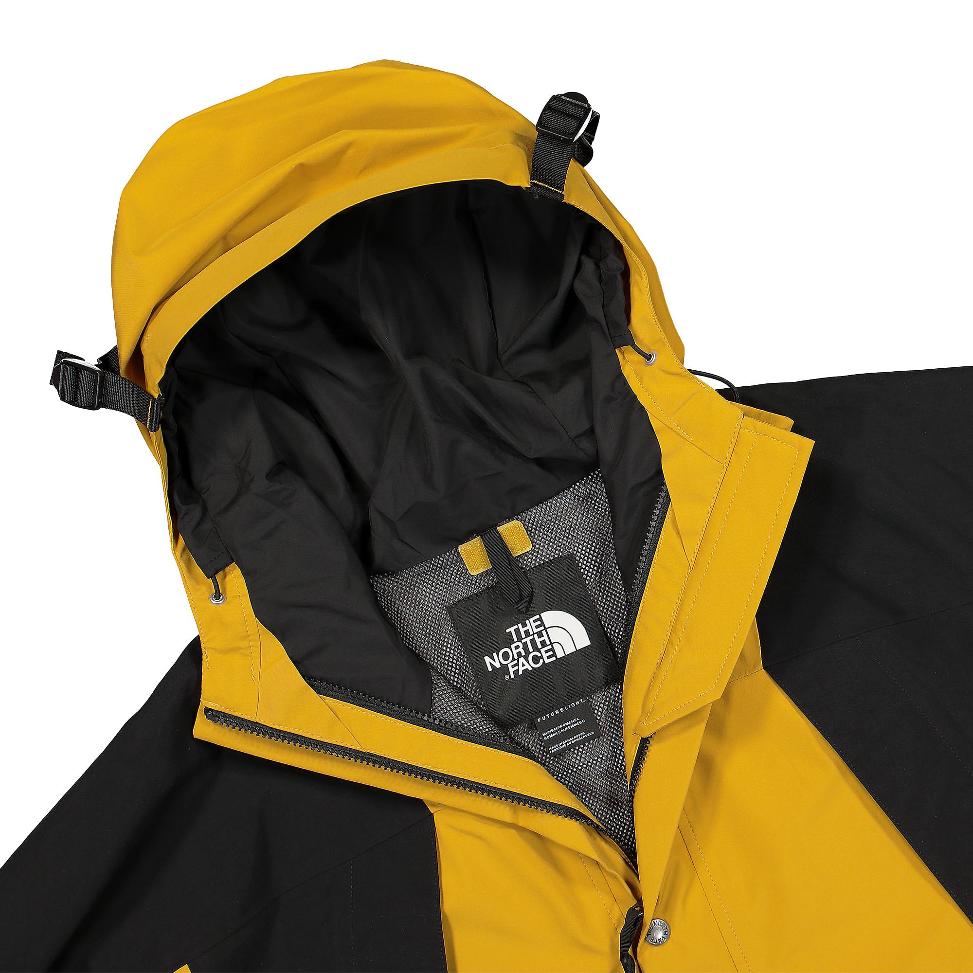 The North Face 94 Retro Mountain Light Futurelight Jacket Arrowwood Yellow Jackets Close-up | Overkill