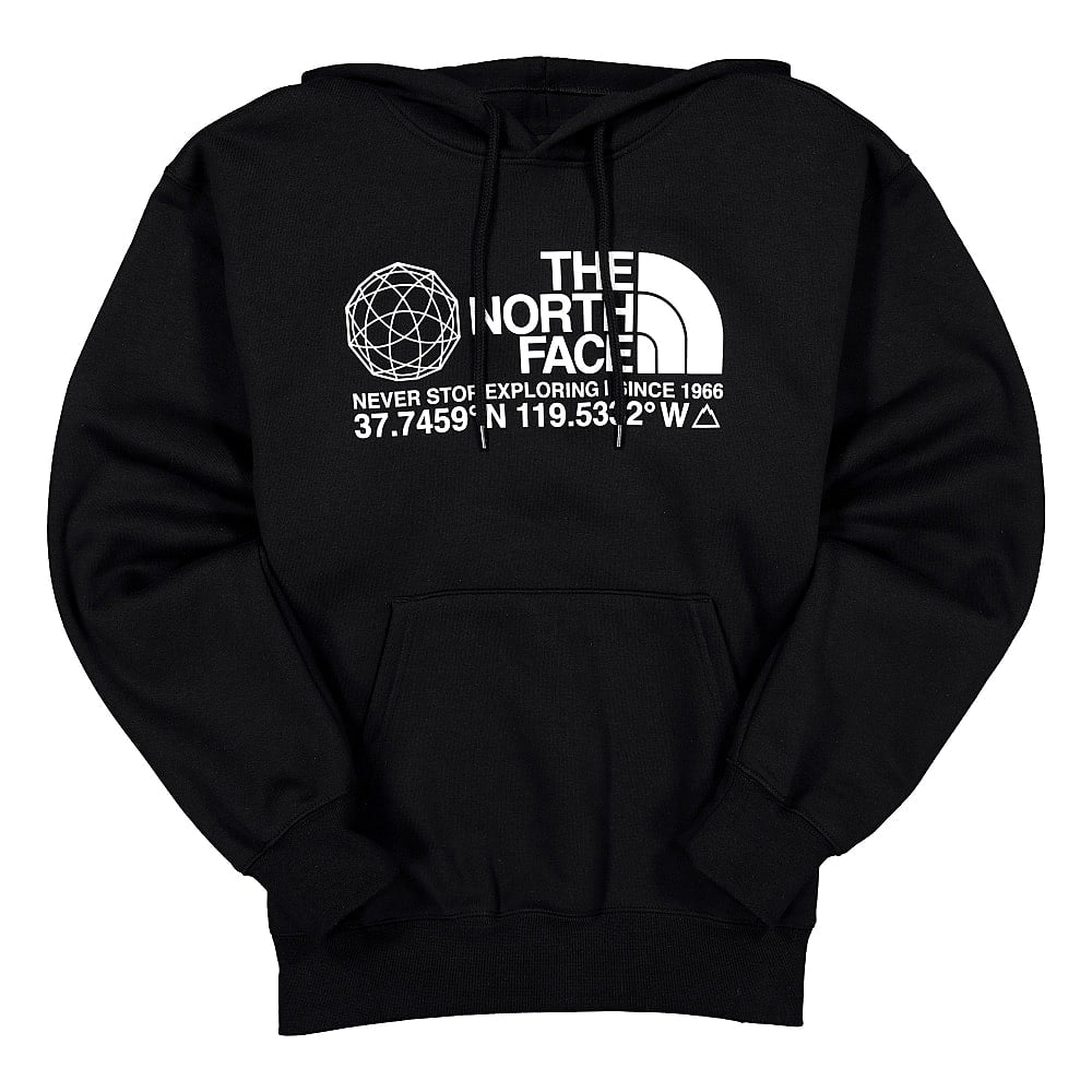 The North Face Coordinates Hoodie Black Hoodies NF0A55MWJK3 | Overkill