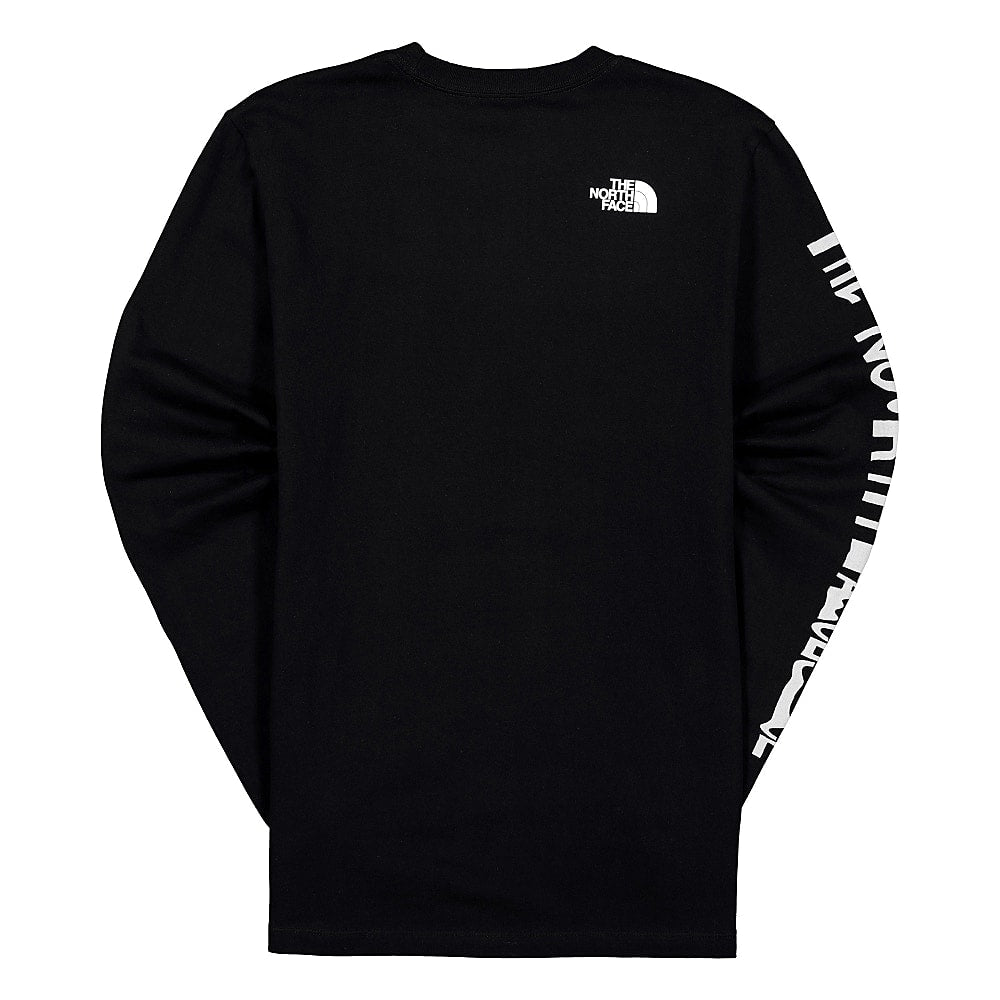 The North Face Warped Graphic Longsleeve Tee Black Longsleeves Material | Overkill