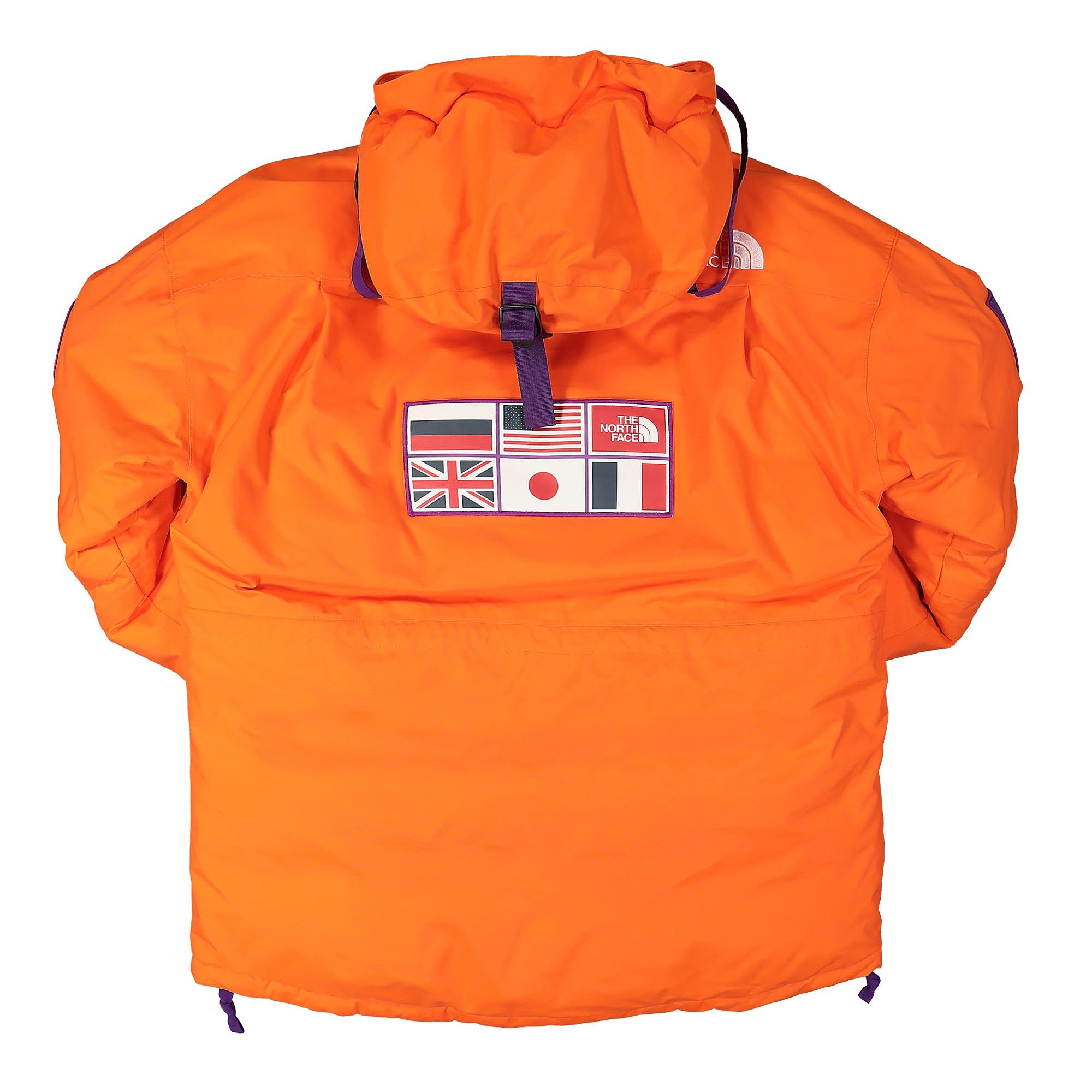 The North Face CTAE Expedition Parka Red Orange Puffer Jackets Material | Overkill