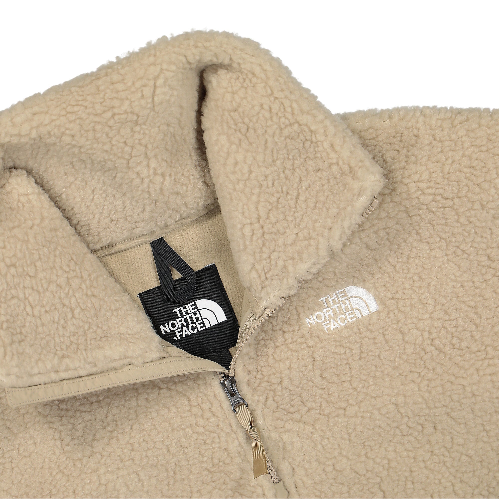 The North Face W Sherpa Quarter Zip Flax Sweatshirts Close-up | Overkill
