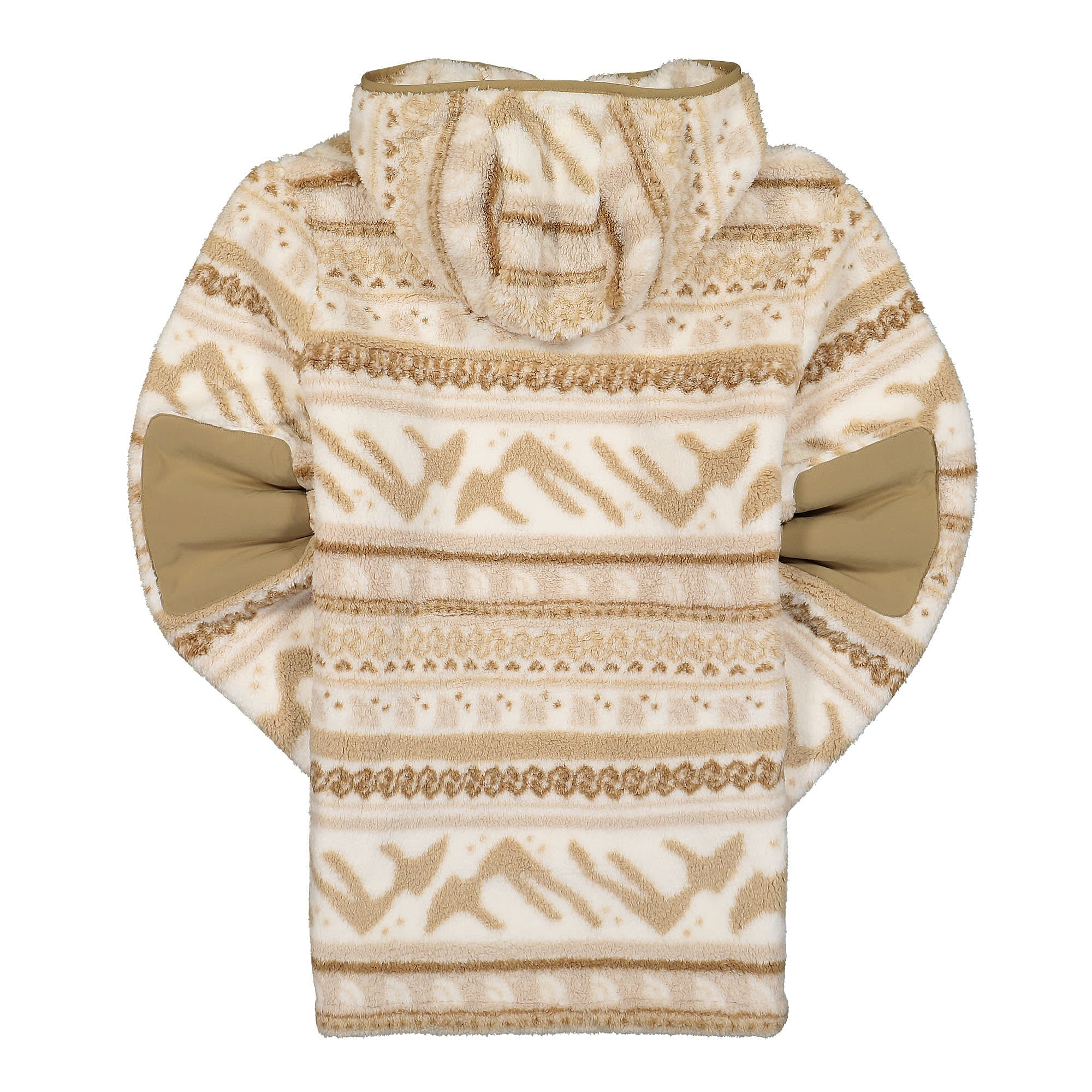 The North Face Campshire Fleece Hoodie Gardenia White TNF Mountain Fairisle Print Fleece Jackets Material | Overkill