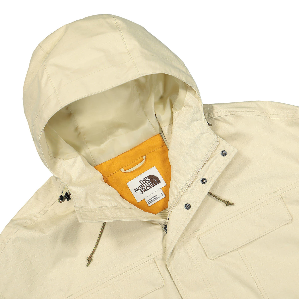 The North Face Sky Valley DryVent Jacket Gravel Light Heather-Citrine Yellow Light Heather Jackets Close-up | Overkill