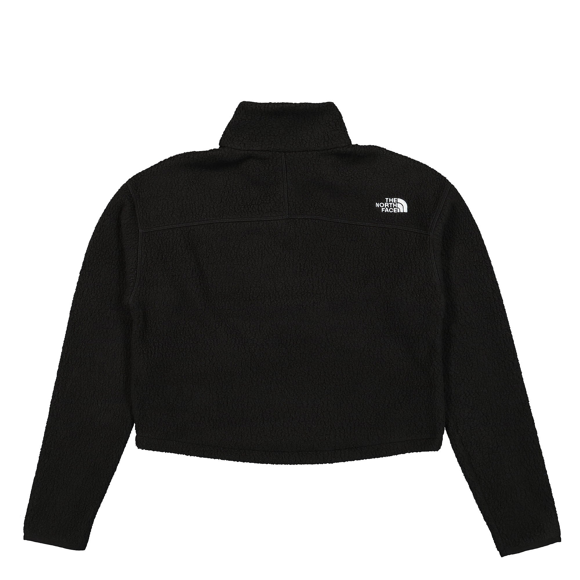 The North Face W Crop High Pile Fleece Black Sweatshirts Material | Overkill