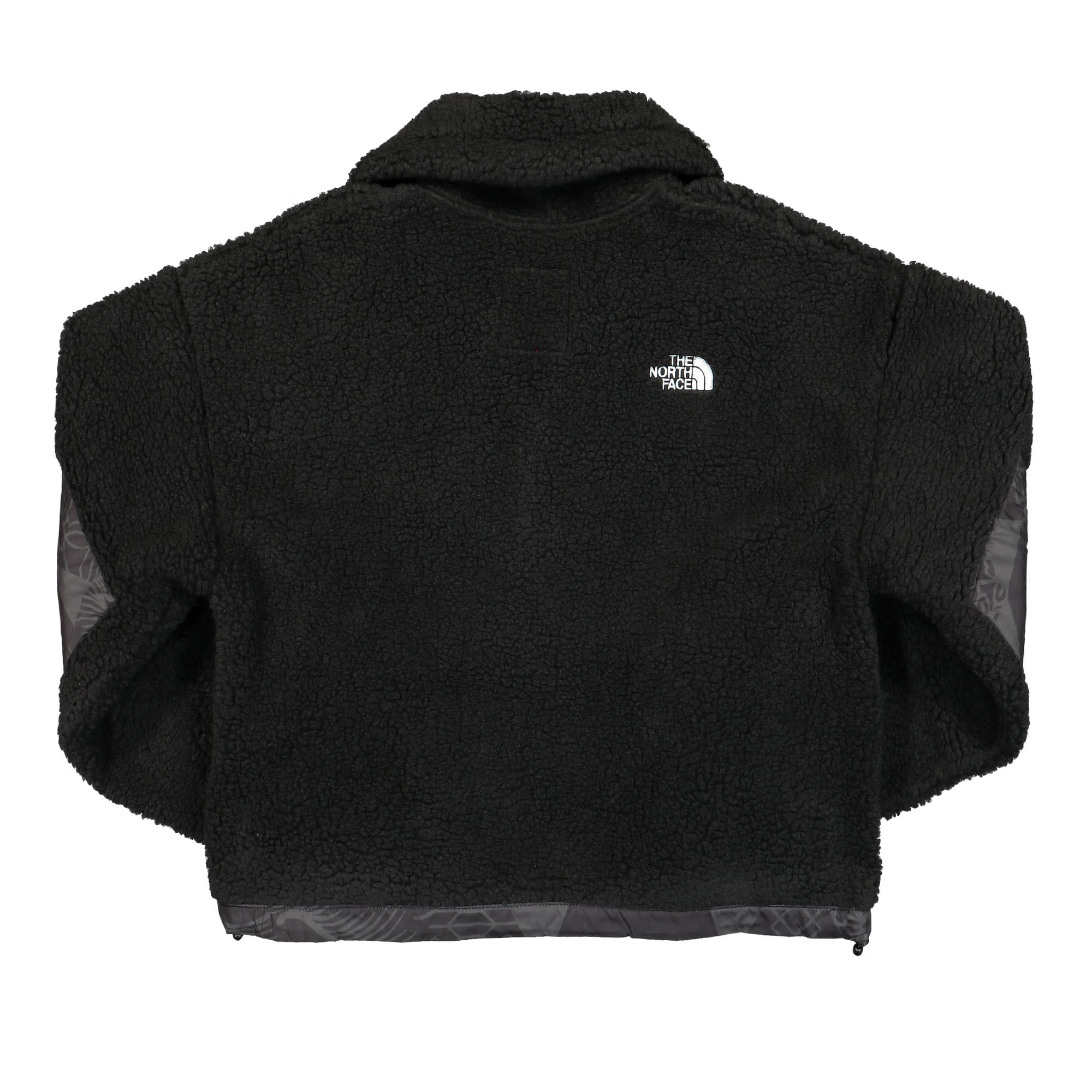 The North Face W Printed Platte Sherpa 1/4 Zip TNF Black IC Geo Tonal Print Sweatshirts Material | Overkill