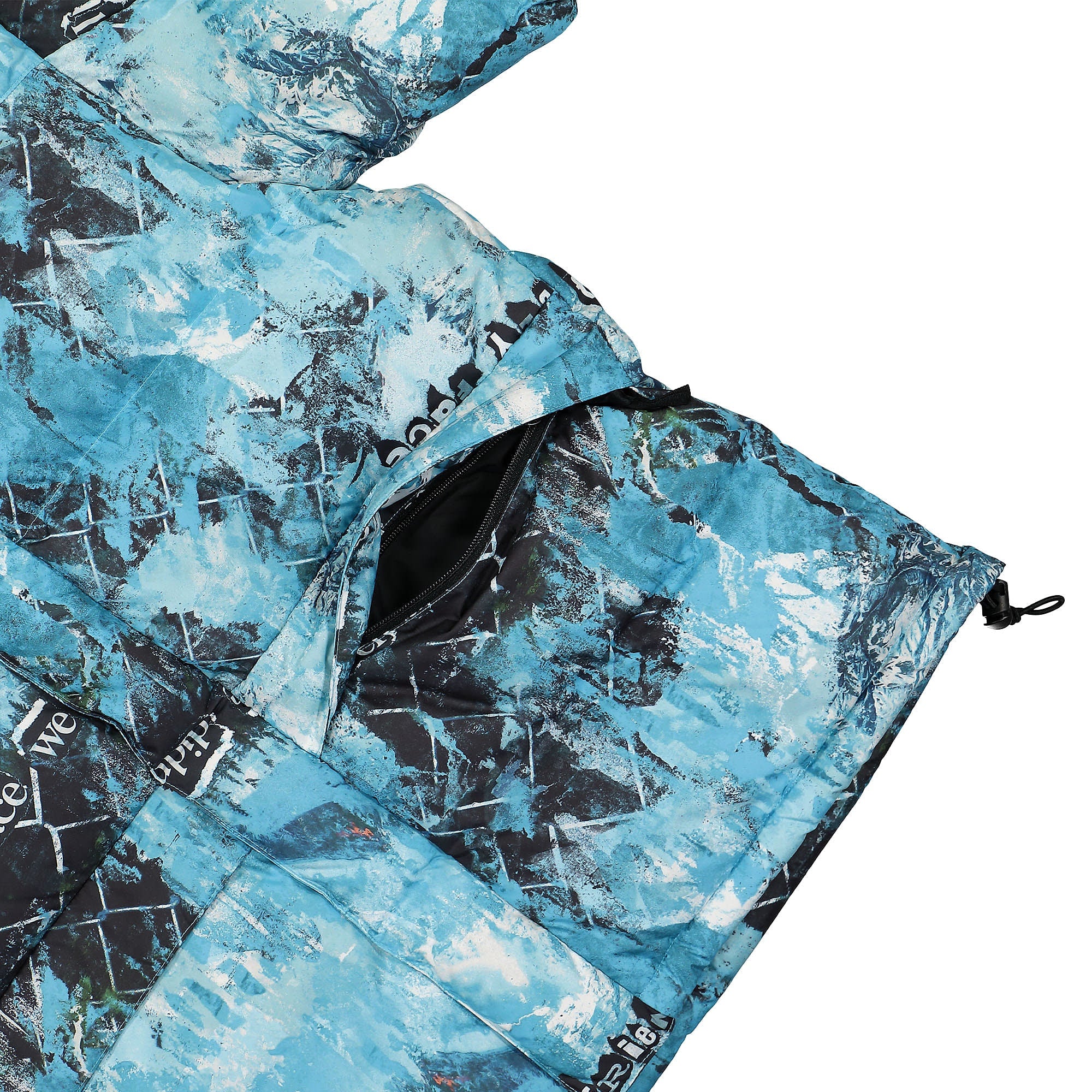 The North Face Printed Himalayan Down Parka Norse Blue Cole Navin Never A Face Print Parkas Detail view 1 | Overkill