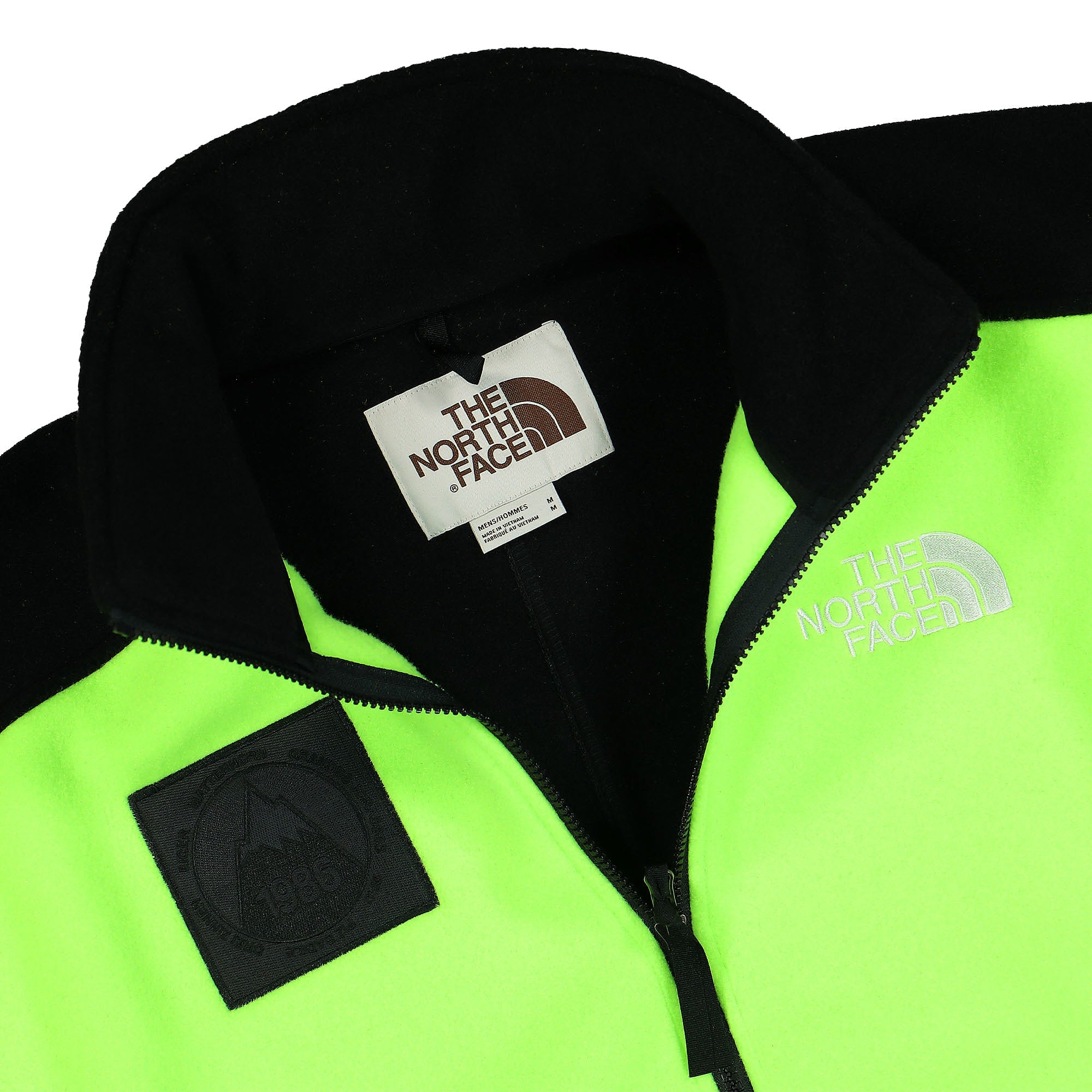 The North Face Origins 86 Mountain Sweatshirt Safety Green Sweatshirts Close-up | Overkill