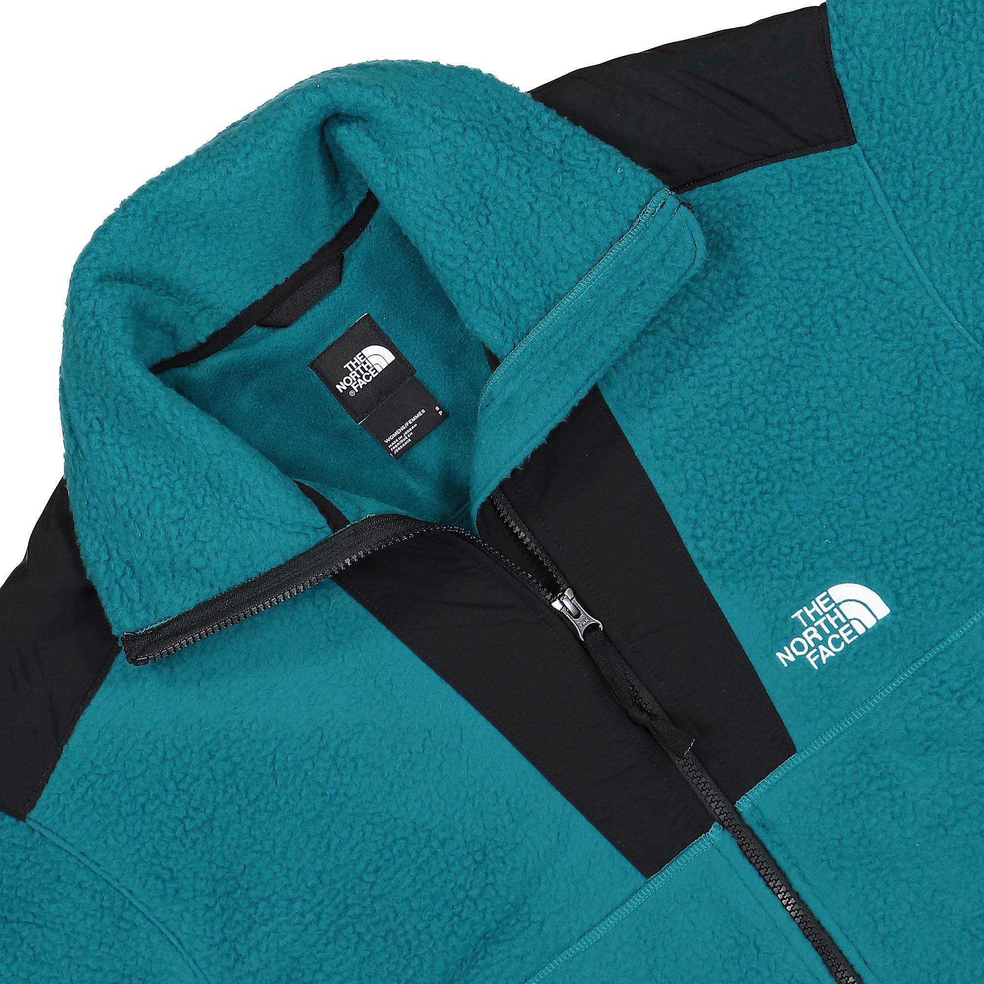 The North Face W 94 High Pile Denali Jacket Harbor Blue Jackets Close-up | Overkill