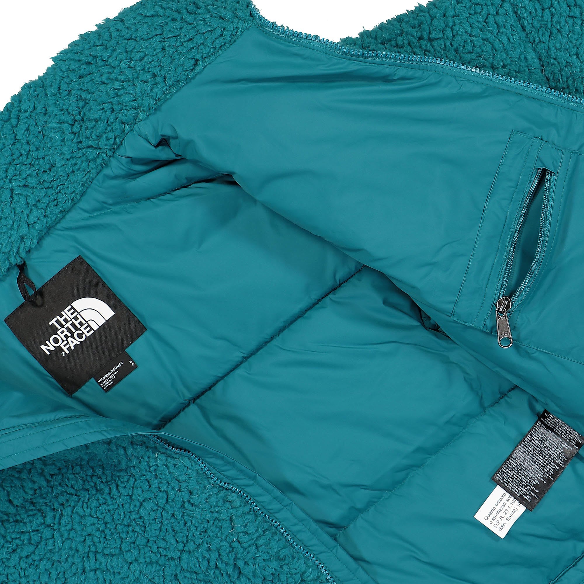 The North Face W High Pile Nuptse Jacket Harbor Blue Jackets Detail view 1 | Overkill