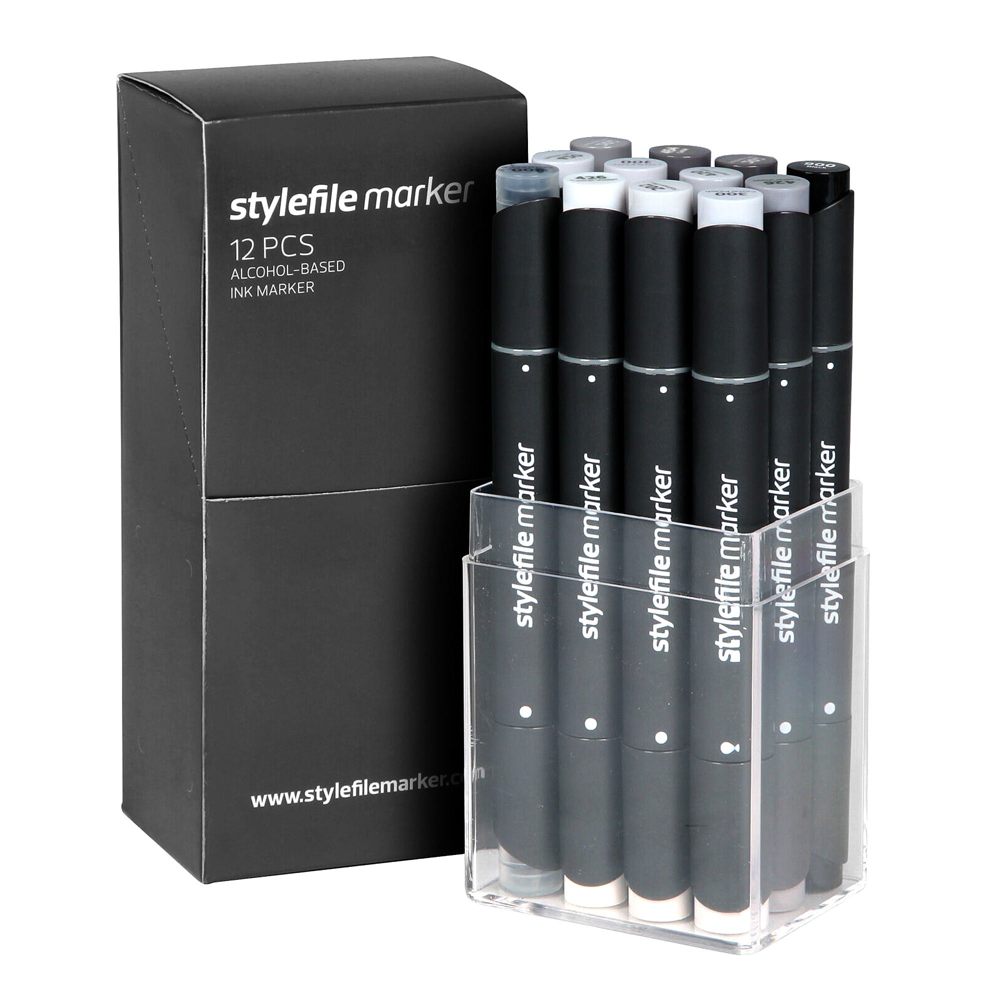 Stylefile marker 12er grey set neutral Marker SFS12NG | Overkill