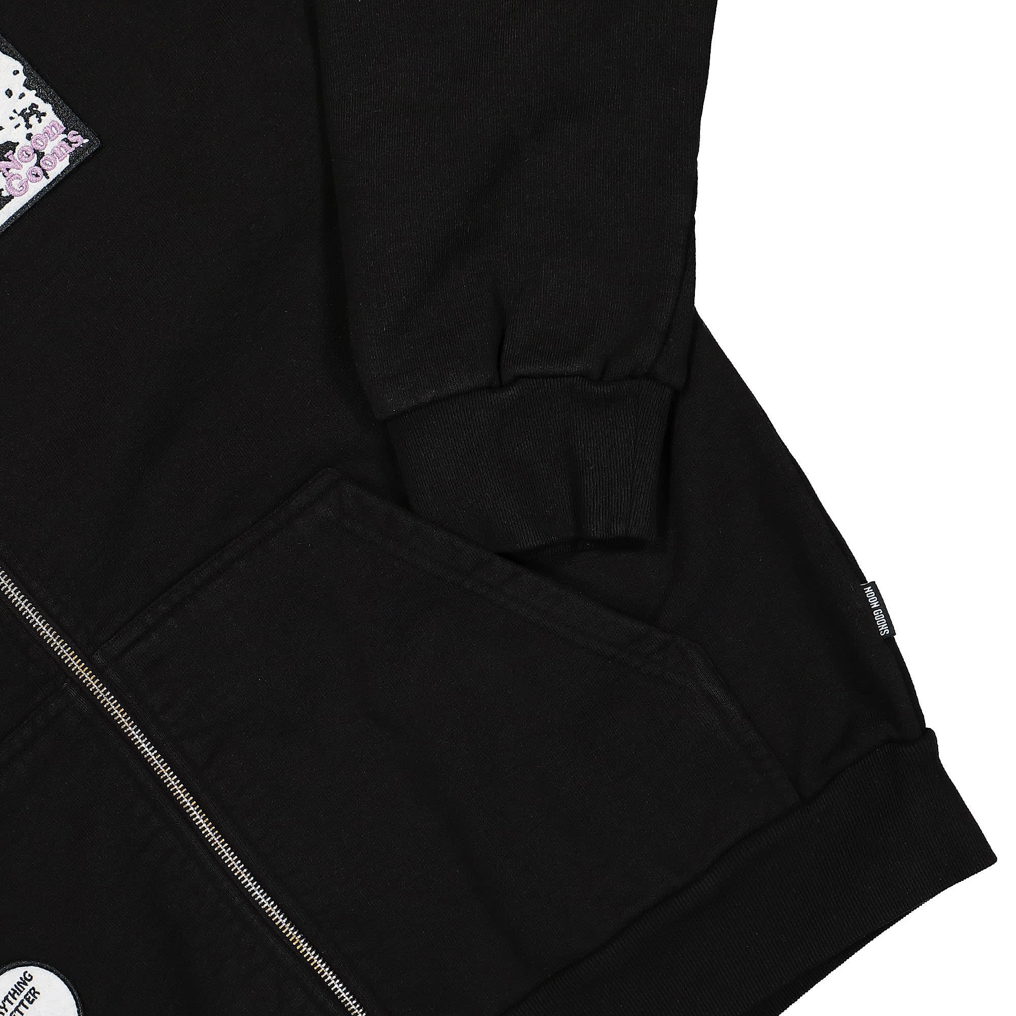 Noon Goons Patches Zip Hoodie Black Hoodies Detailfoto | Overkill
