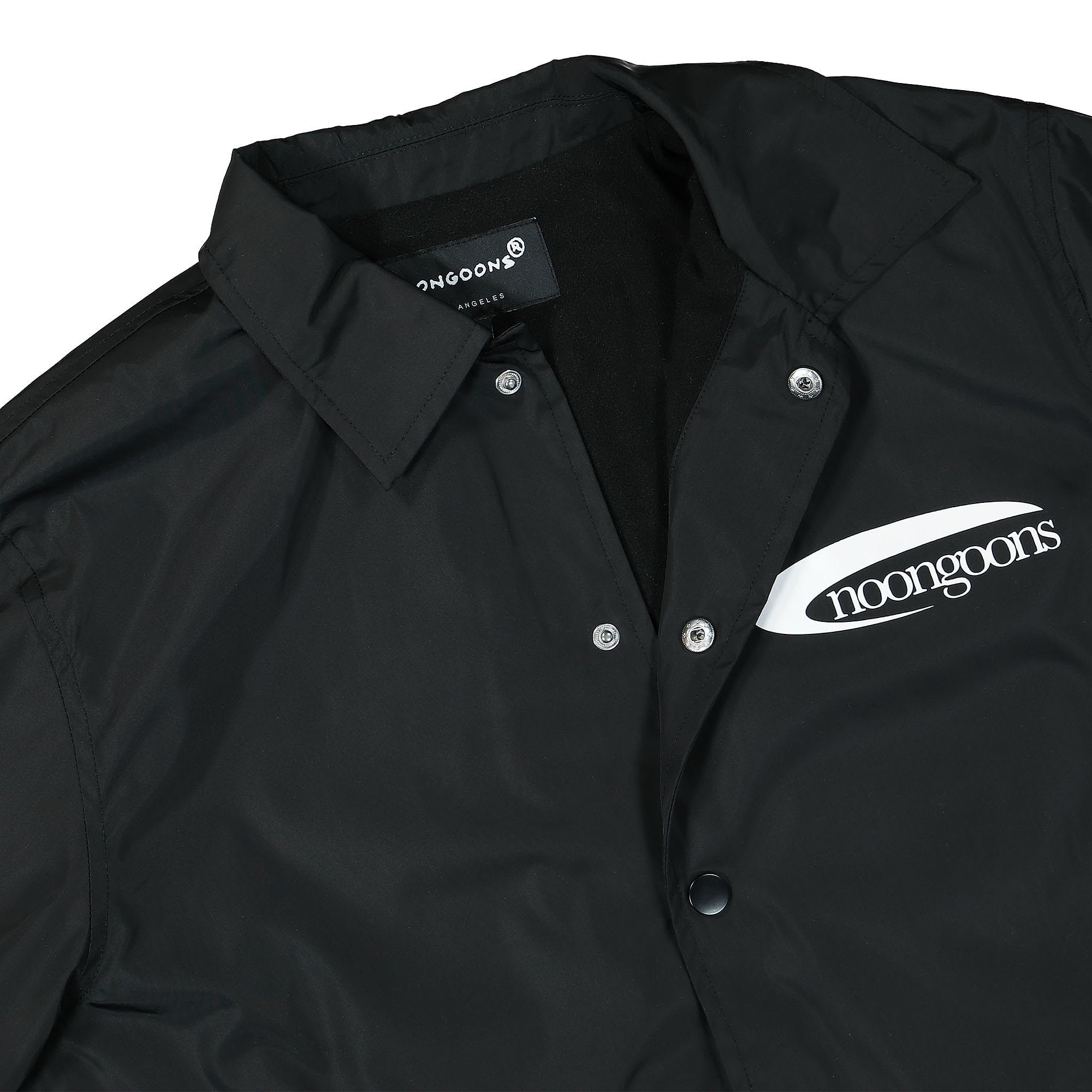Noon Goons Crescent Coaches Jacket Black Track Jackets Material | Overkill