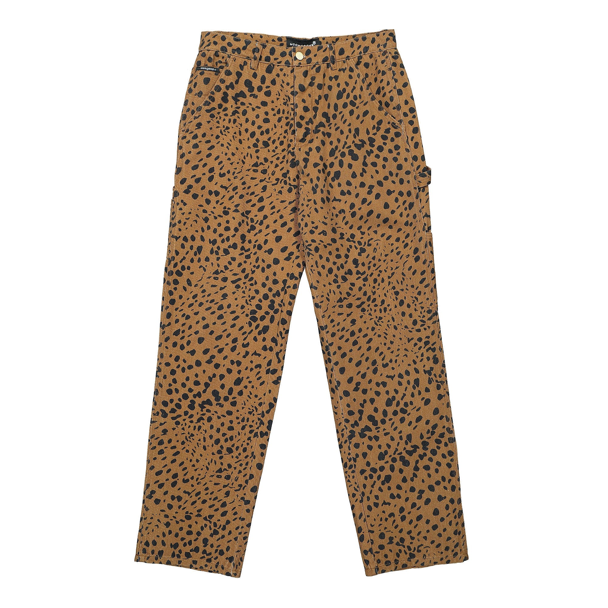 Noon Goons Go Leopard Denim Pant Bown Leopard Casual Pants NGSS22025 | Overkill