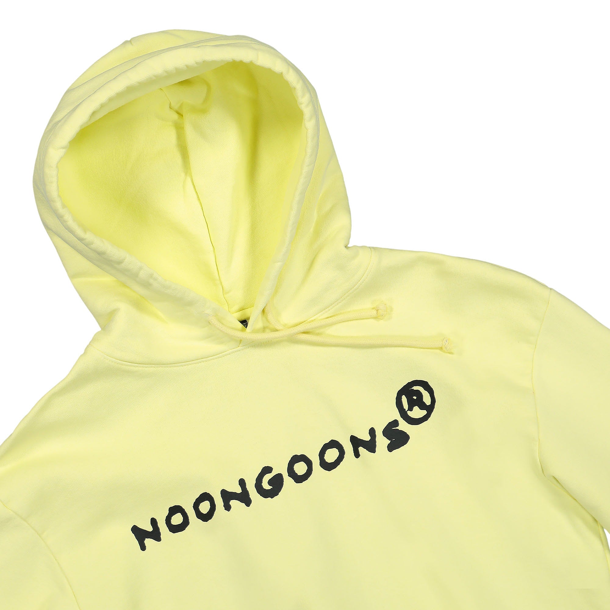 Noon Goons Registered Hoodie Pale Yellow Hoodies Close-up | Overkill