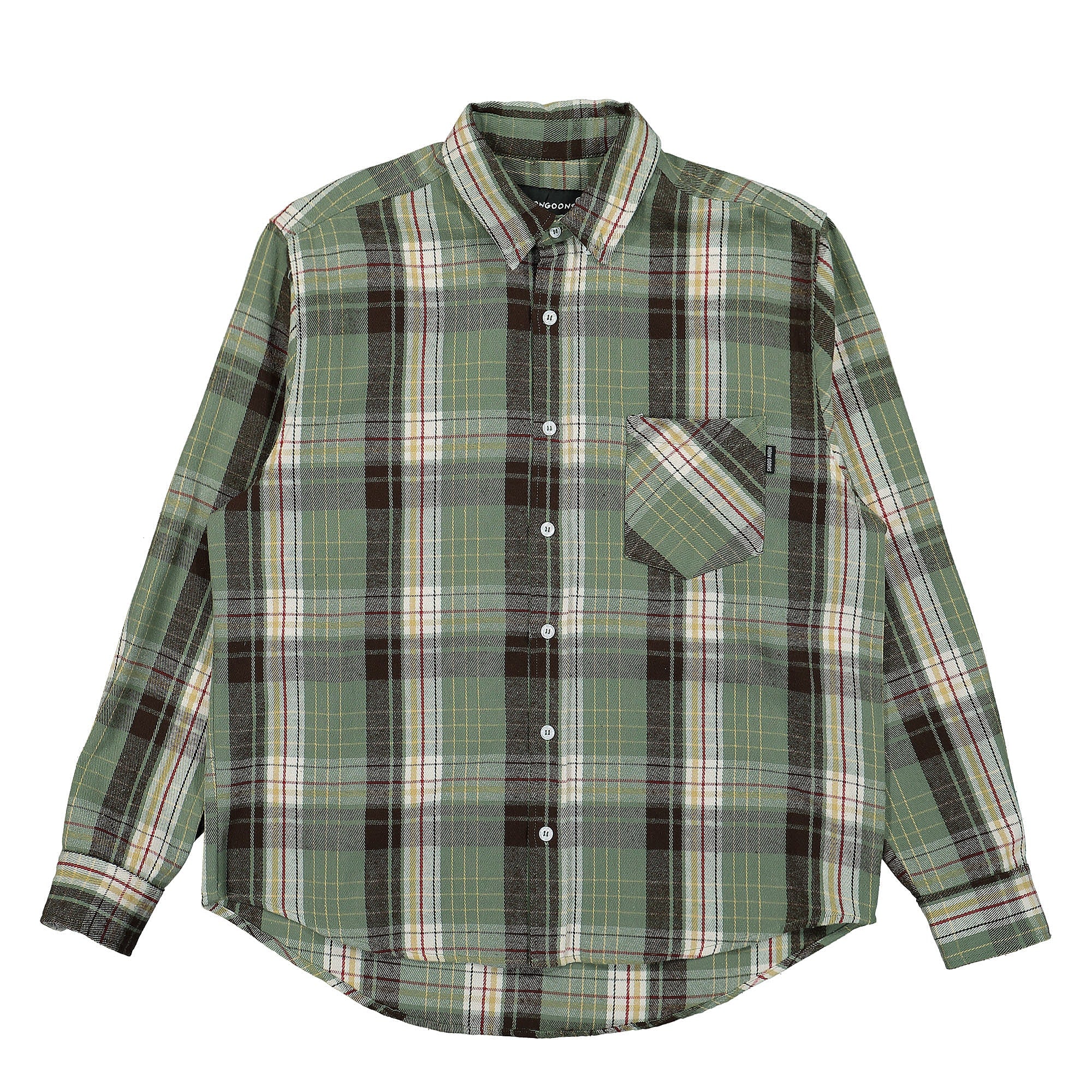 Noon Goons Over It Flannel Tea Green Shirts NGSS22050 | Overkill