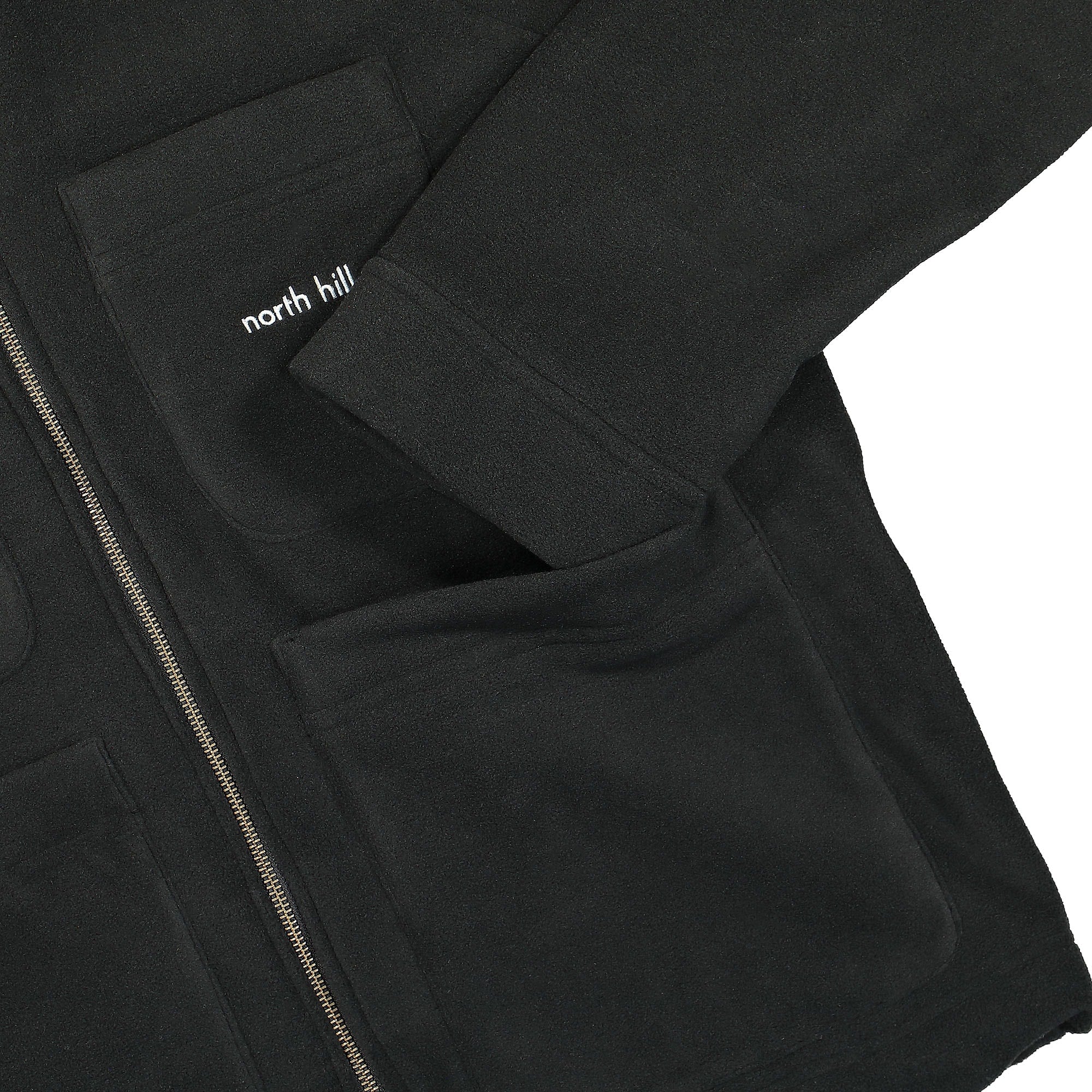 North Hill jaures polar fleece jacket Navy Fleece Jackets Detailfoto | Overkill