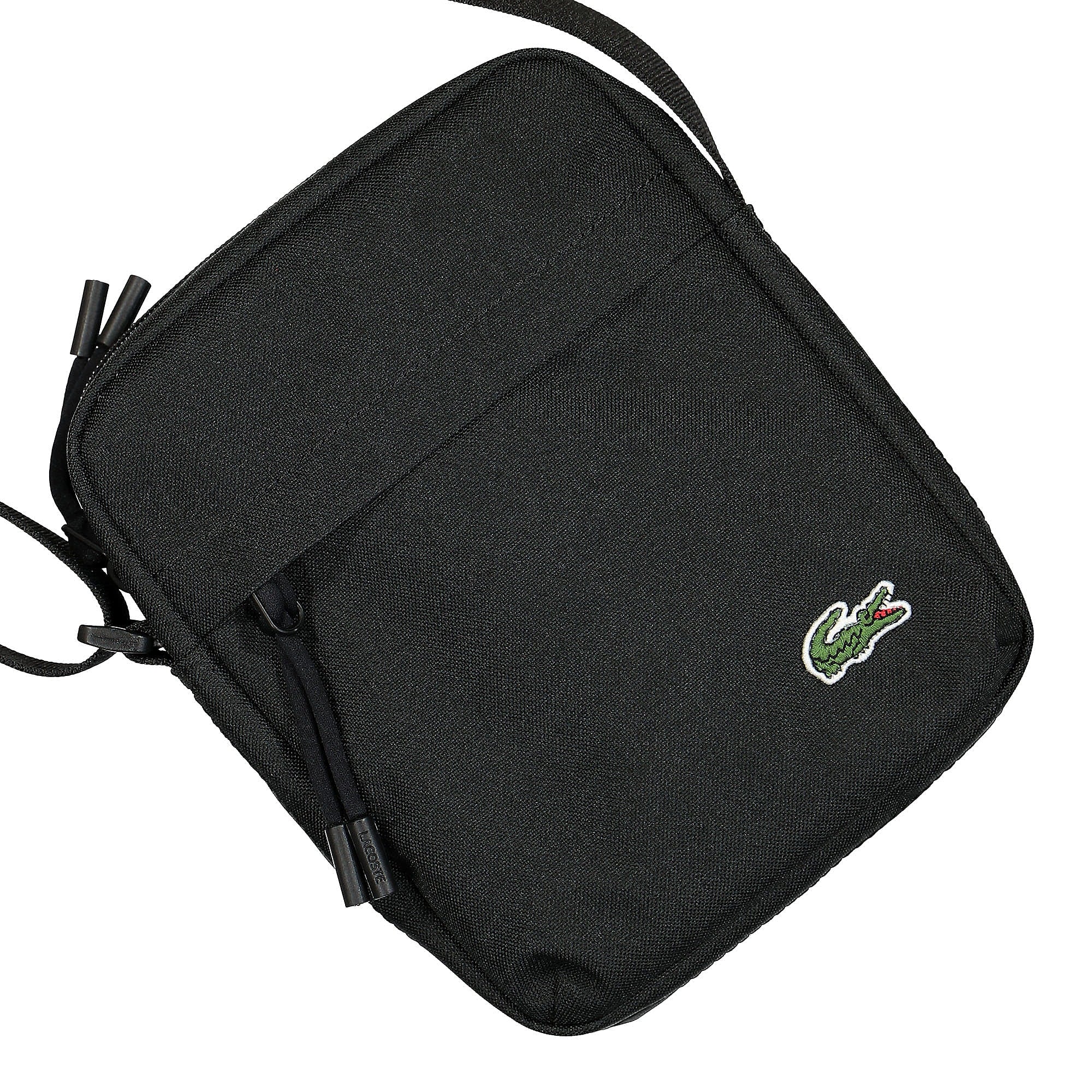 Lacoste Vertical Camera Bag Black Shoulder & Cross Body Bags Material | Overkill