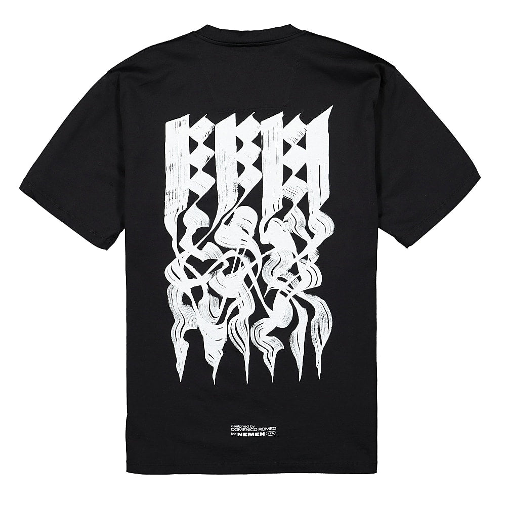 NemeN Domenico Romeo Artwork T-Shirt Ink Black T-Shirts Material | Overkill