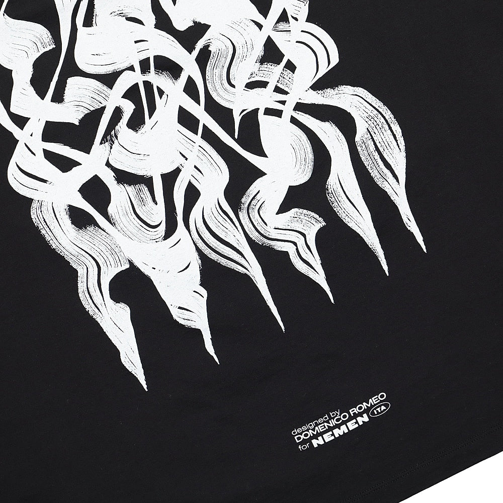NemeN Domenico Romeo Artwork T-Shirt Ink Black T-Shirts Detailfoto | Overkill