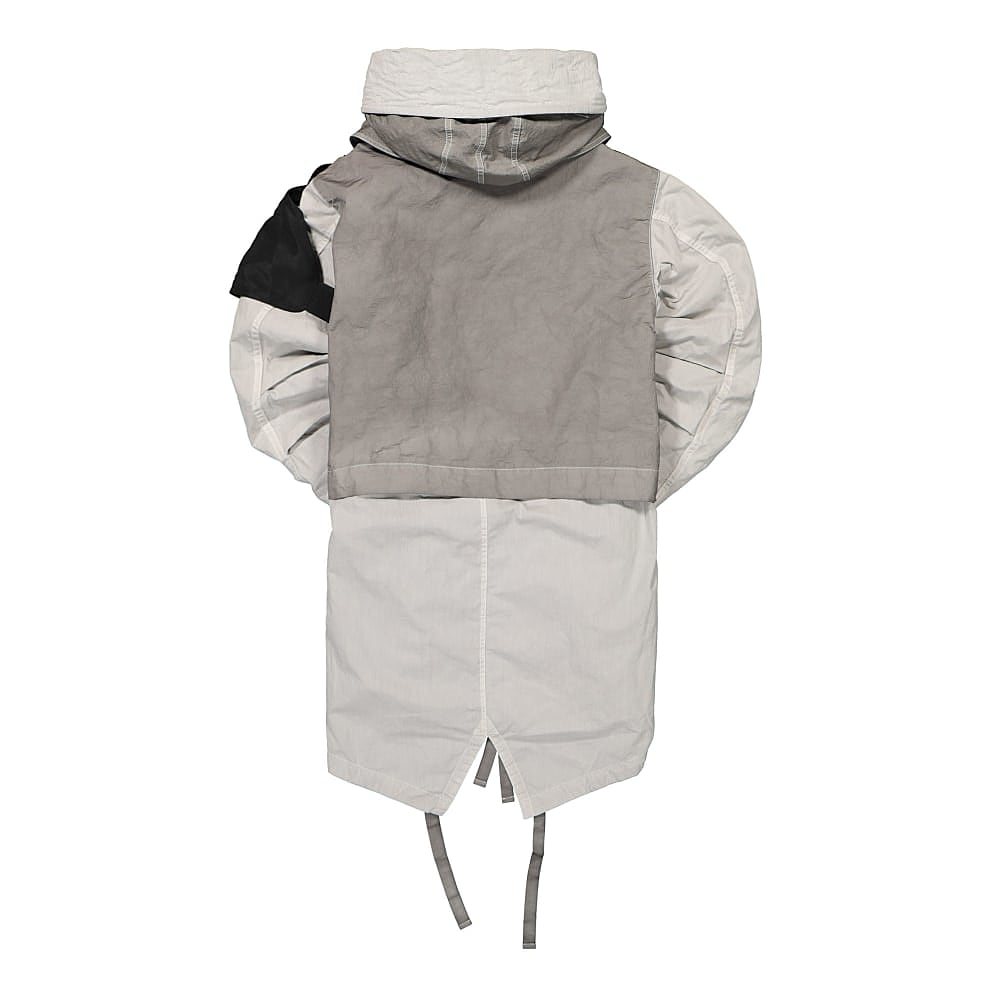 NemeN Fishtail MF All Season Military Parka White Grey Parkas Material | Overkill